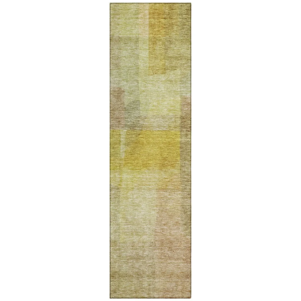 Machine Washable Indoor/ Outdoor Contemporary Abstract Chantille Rug