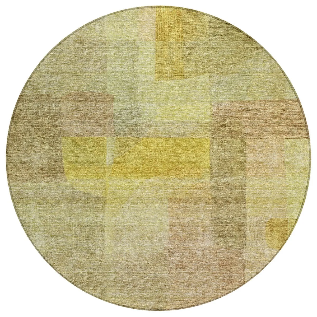 Machine Washable Indoor/ Outdoor Contemporary Abstract Chantille Rug