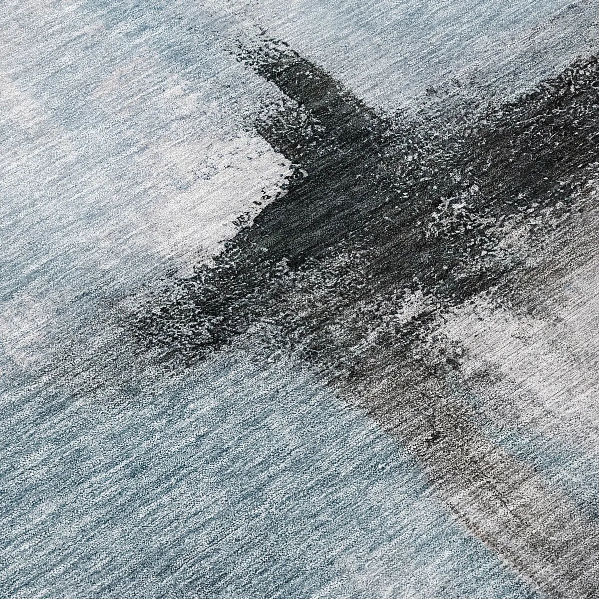 Machine Washable Indoor/ Outdoor Contemporary Abstract Chantille Rug