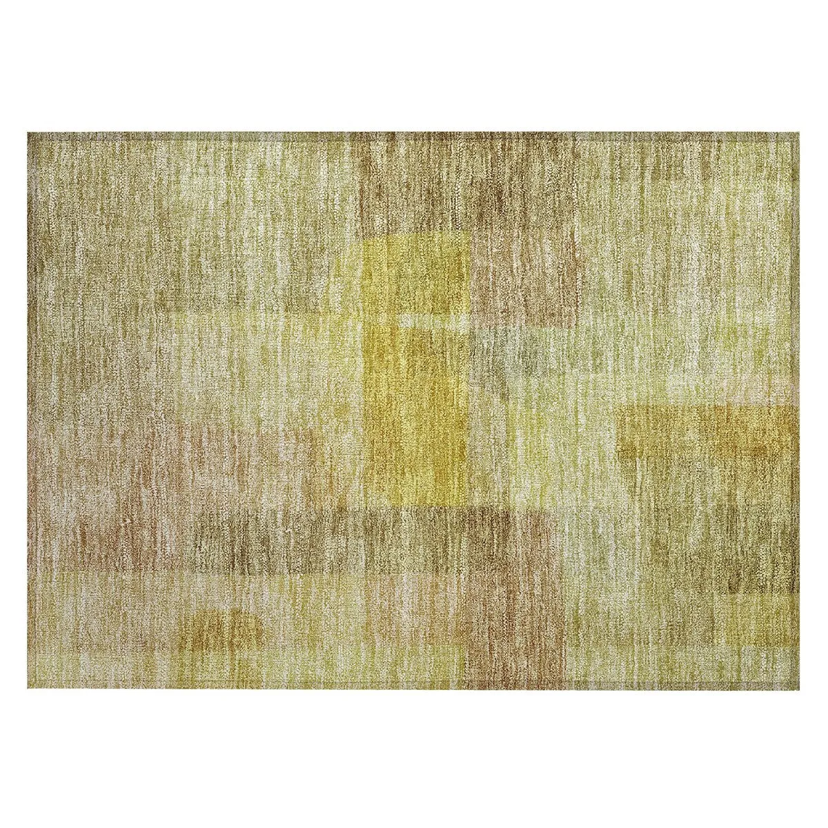 Machine Washable Indoor/ Outdoor Contemporary Abstract Chantille Rug