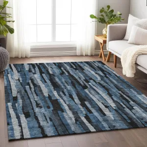 Machine Washable Indoor/ Outdoor Contemporary Chantille Rug