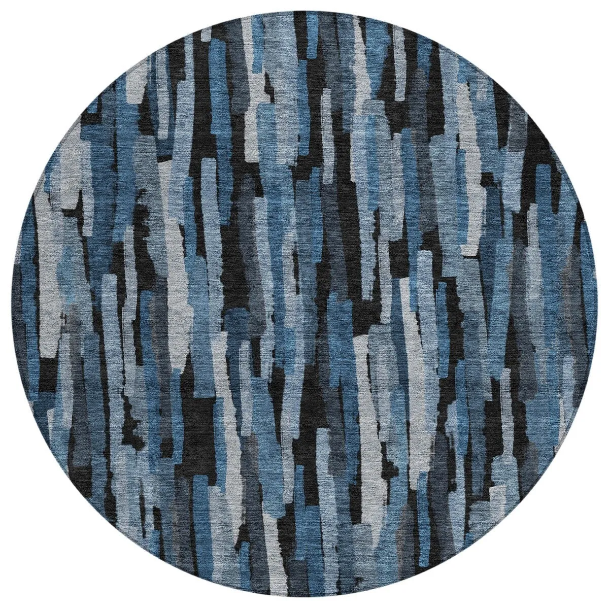 Machine Washable Indoor/ Outdoor Contemporary Chantille Rug