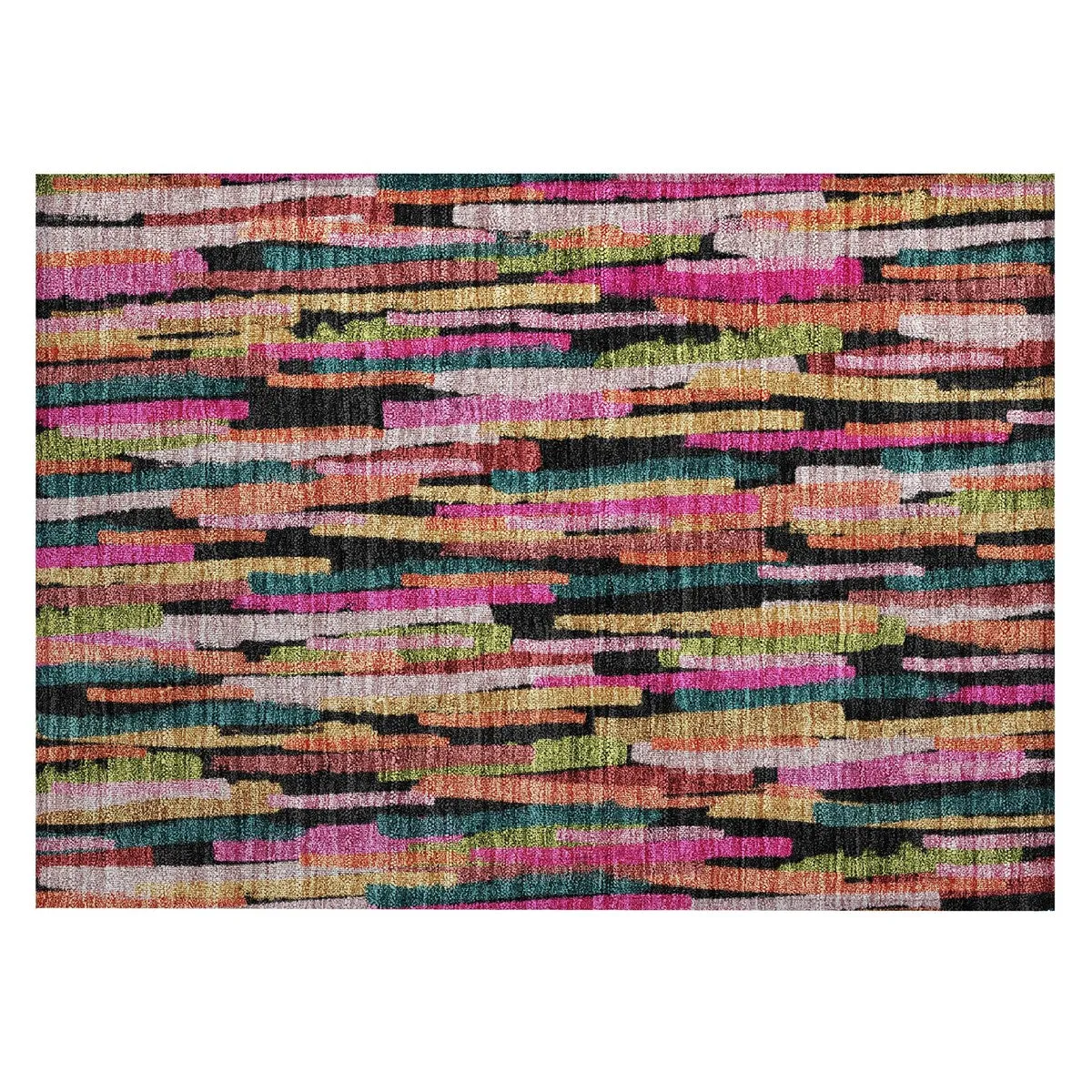 Machine Washable Indoor/ Outdoor Contemporary Chantille Rug
