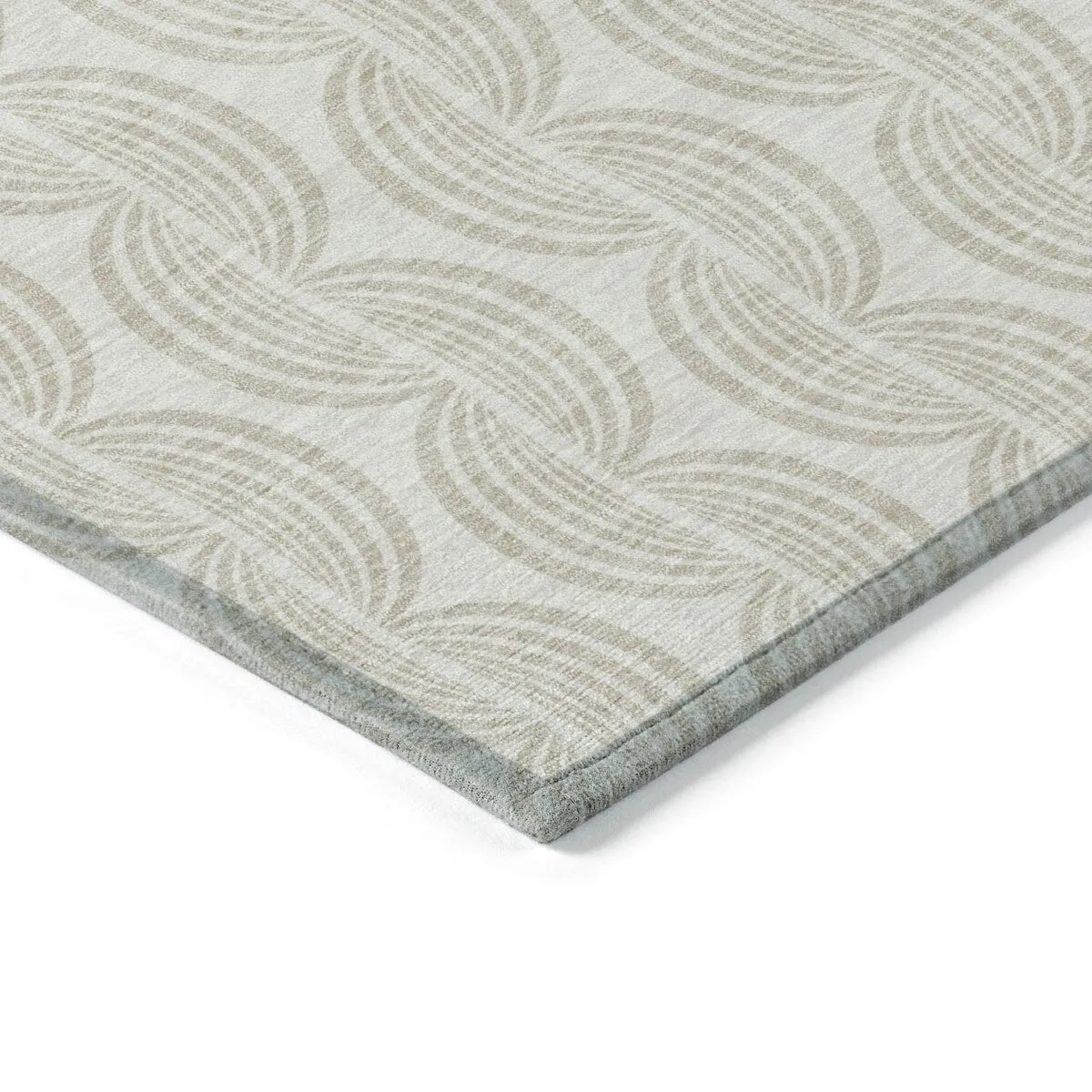 Machine Washable Indoor/ Outdoor Contemporary Chantille Rug