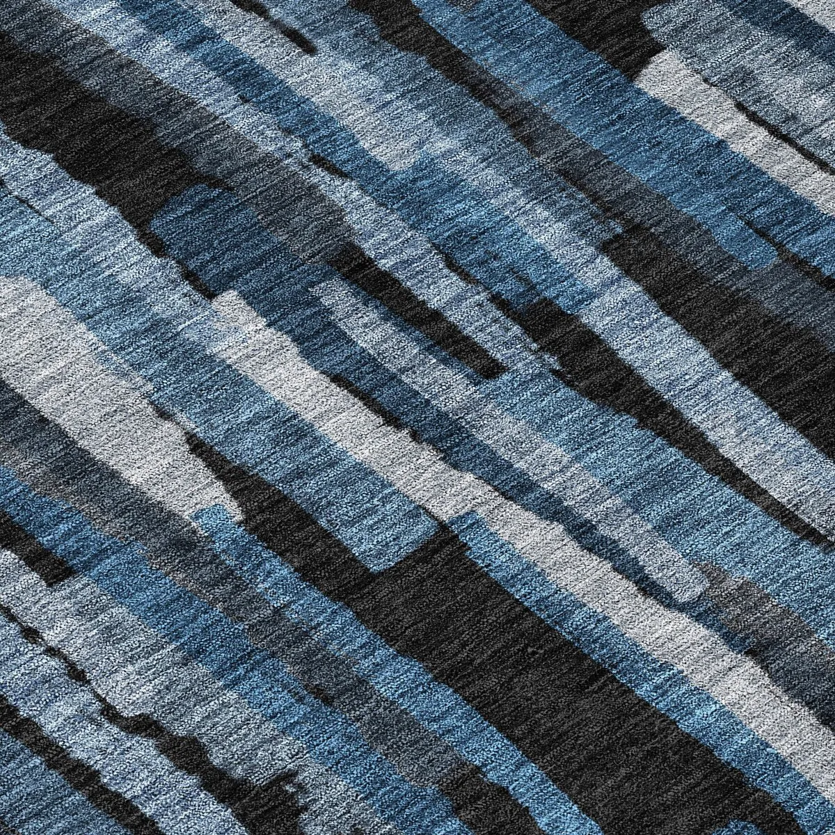 Machine Washable Indoor/ Outdoor Contemporary Chantille Rug