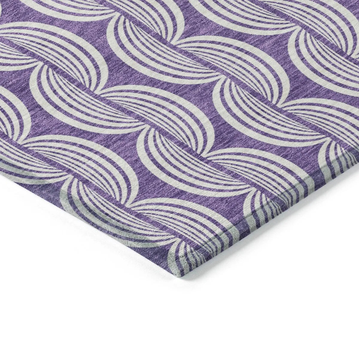 Machine Washable Indoor/ Outdoor Contemporary Chantille Rug
