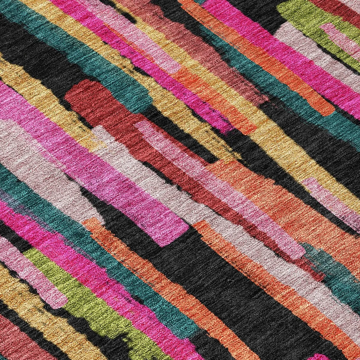 Machine Washable Indoor/ Outdoor Contemporary Chantille Rug