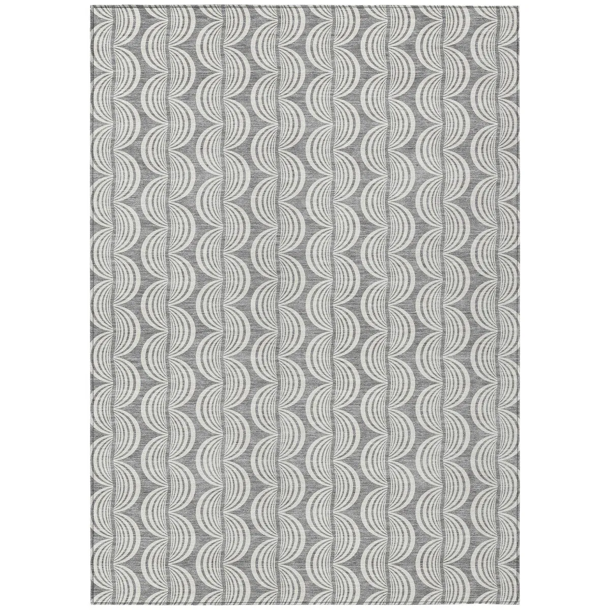 Machine Washable Indoor/ Outdoor Contemporary Chantille Rug