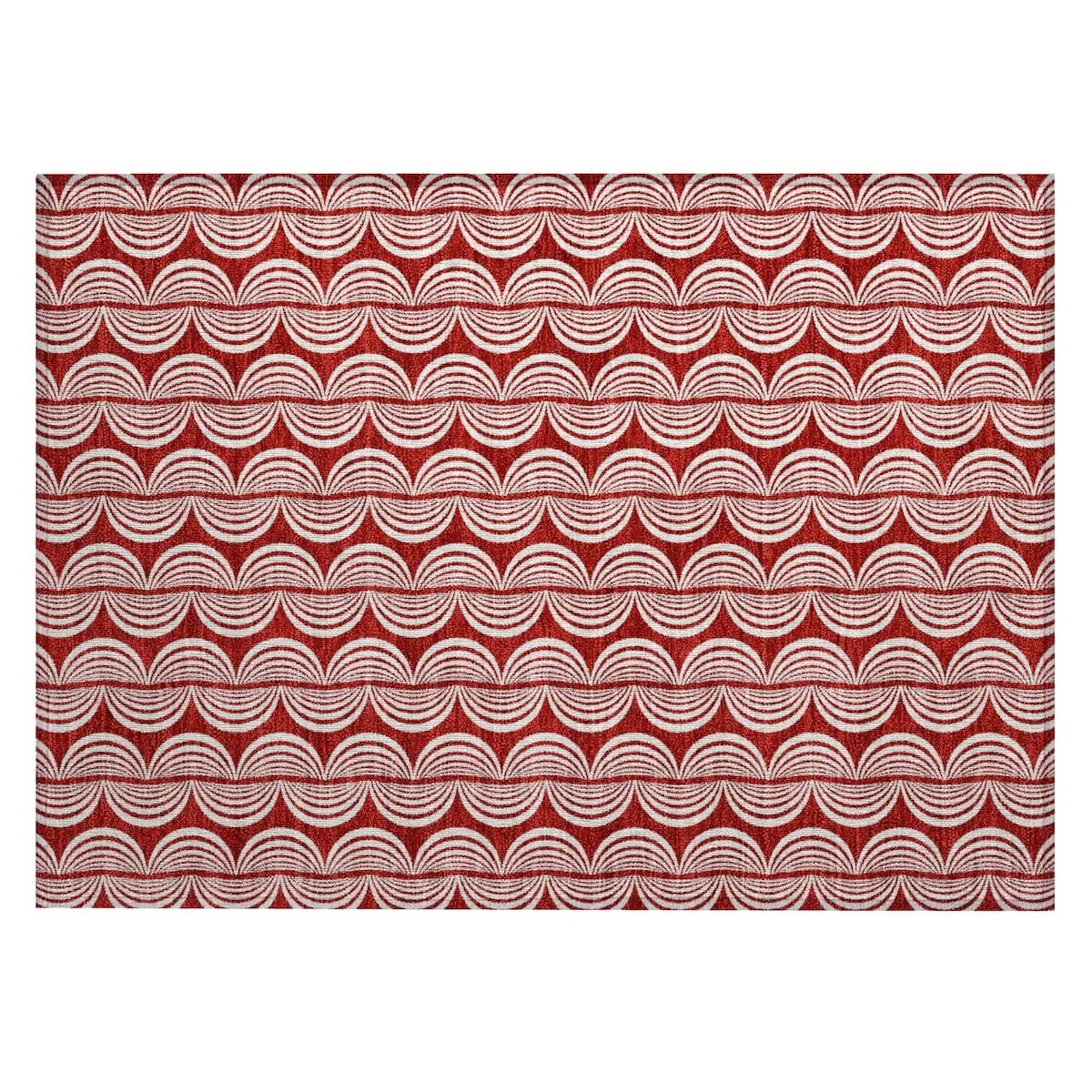 Machine Washable Indoor/ Outdoor Contemporary Chantille Rug