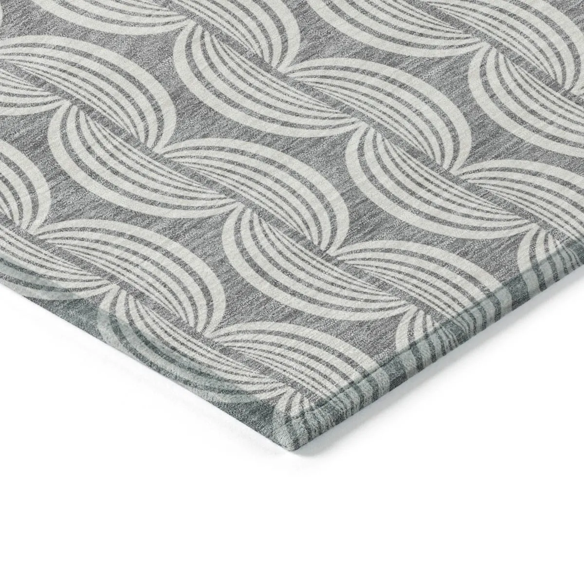 Machine Washable Indoor/ Outdoor Contemporary Chantille Rug