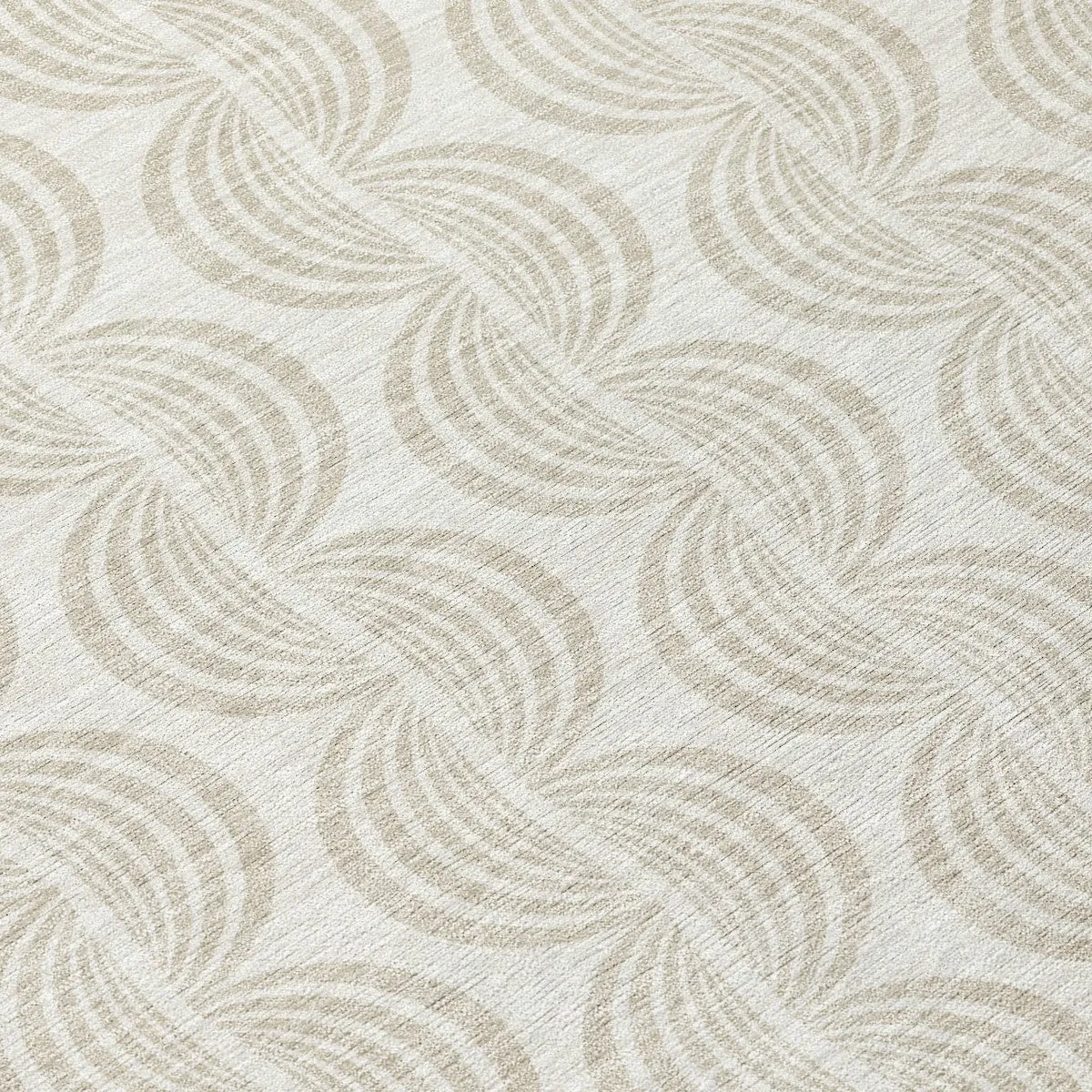 Machine Washable Indoor/ Outdoor Contemporary Chantille Rug
