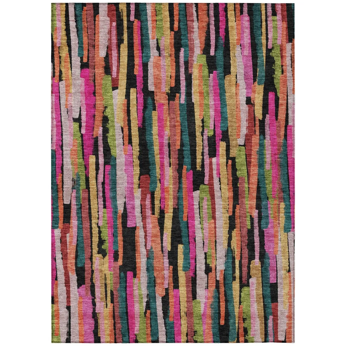 Machine Washable Indoor/ Outdoor Contemporary Chantille Rug