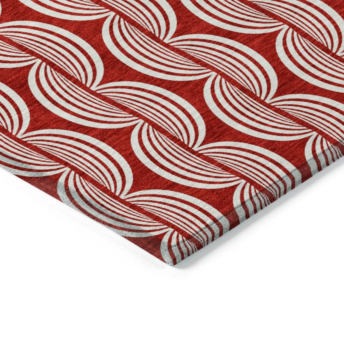 Machine Washable Indoor/ Outdoor Contemporary Chantille Rug