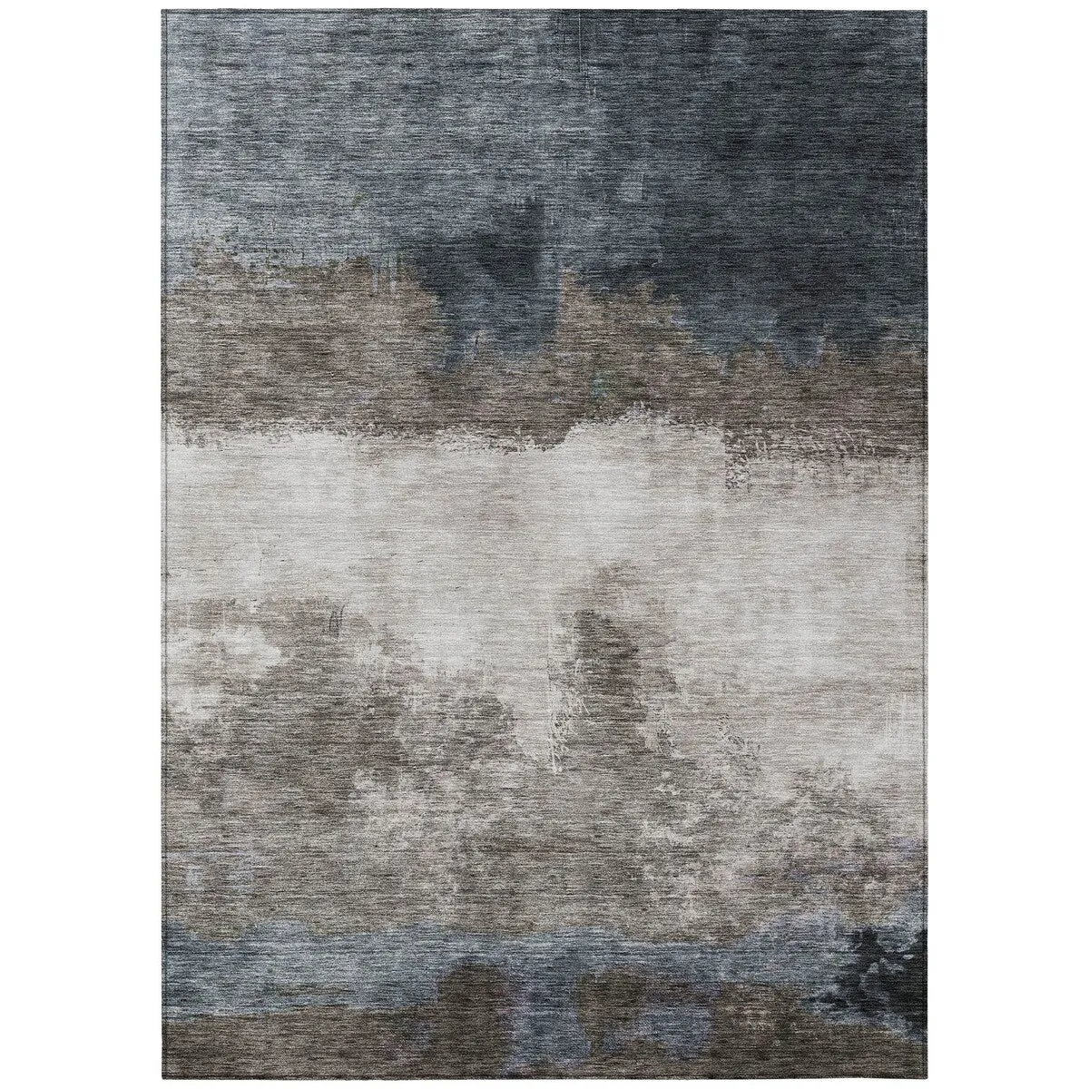 Machine Washable Indoor/ Outdoor Contemporary Chantille Rug