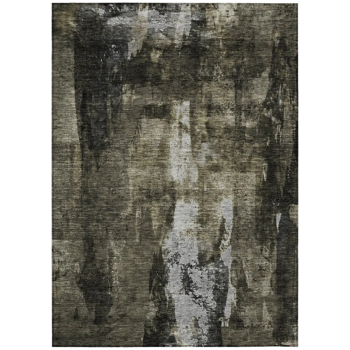 Machine Washable Indoor/ Outdoor Contemporary Chantille Rug