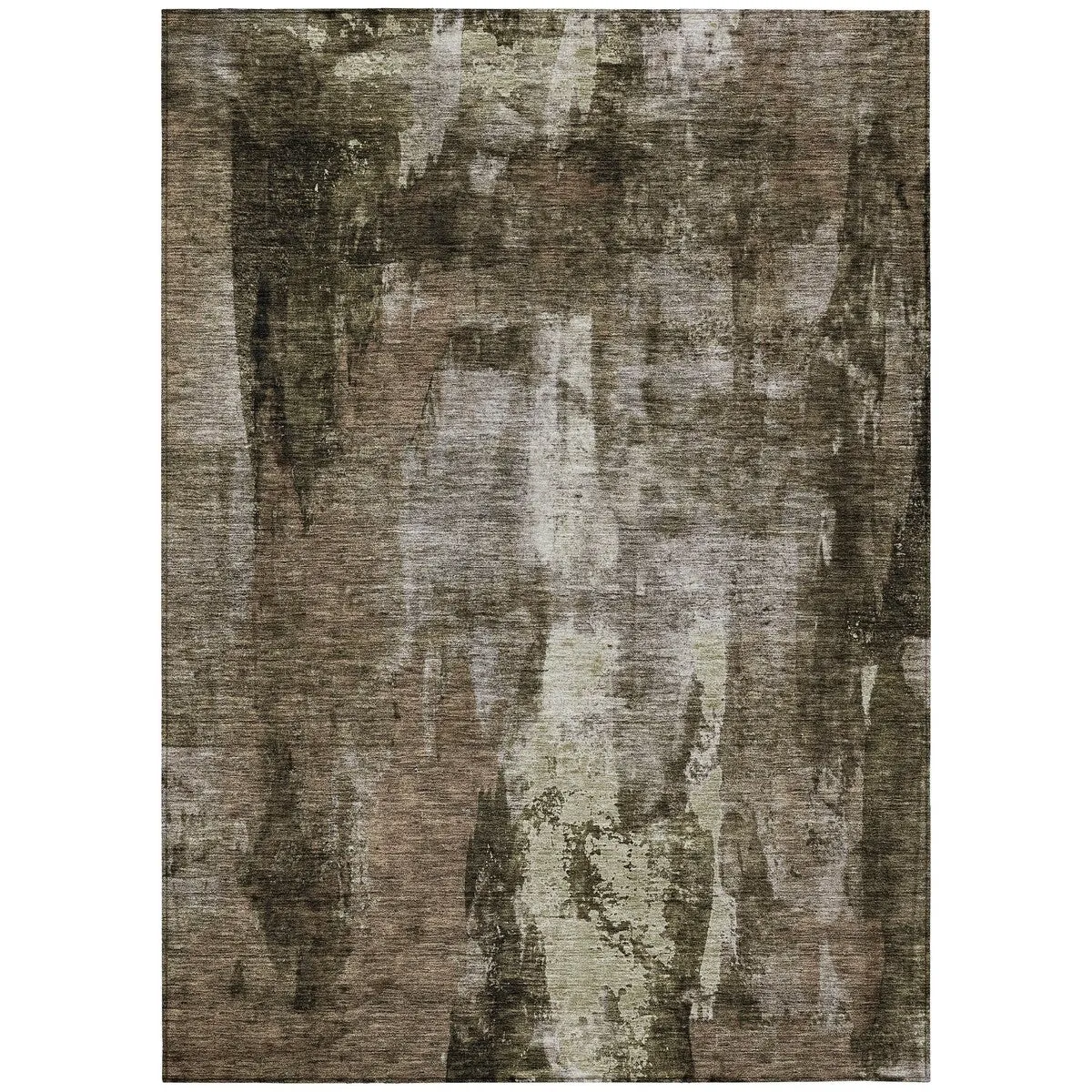 Machine Washable Indoor/ Outdoor Contemporary Chantille Rug