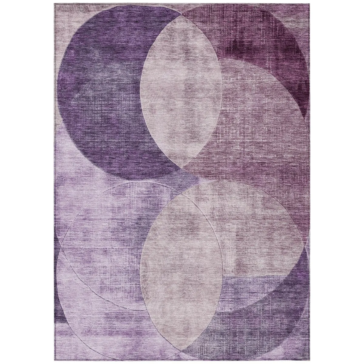 Machine Washable Indoor/ Outdoor Contemporary Deco Chantille Rug