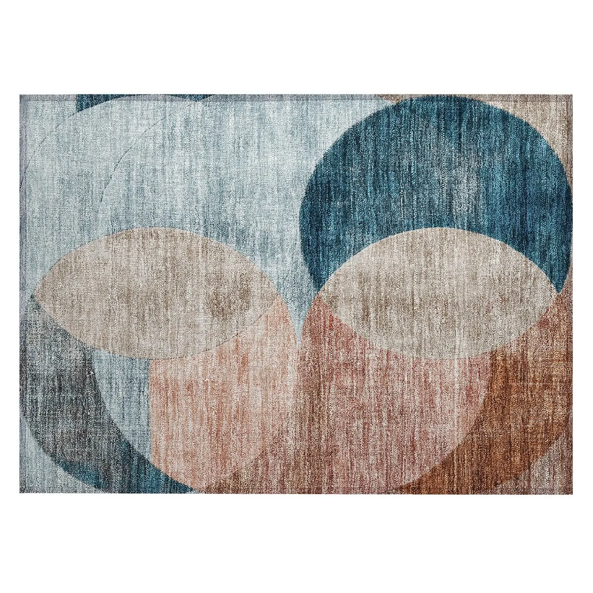 Machine Washable Indoor/ Outdoor Contemporary Deco Chantille Rug