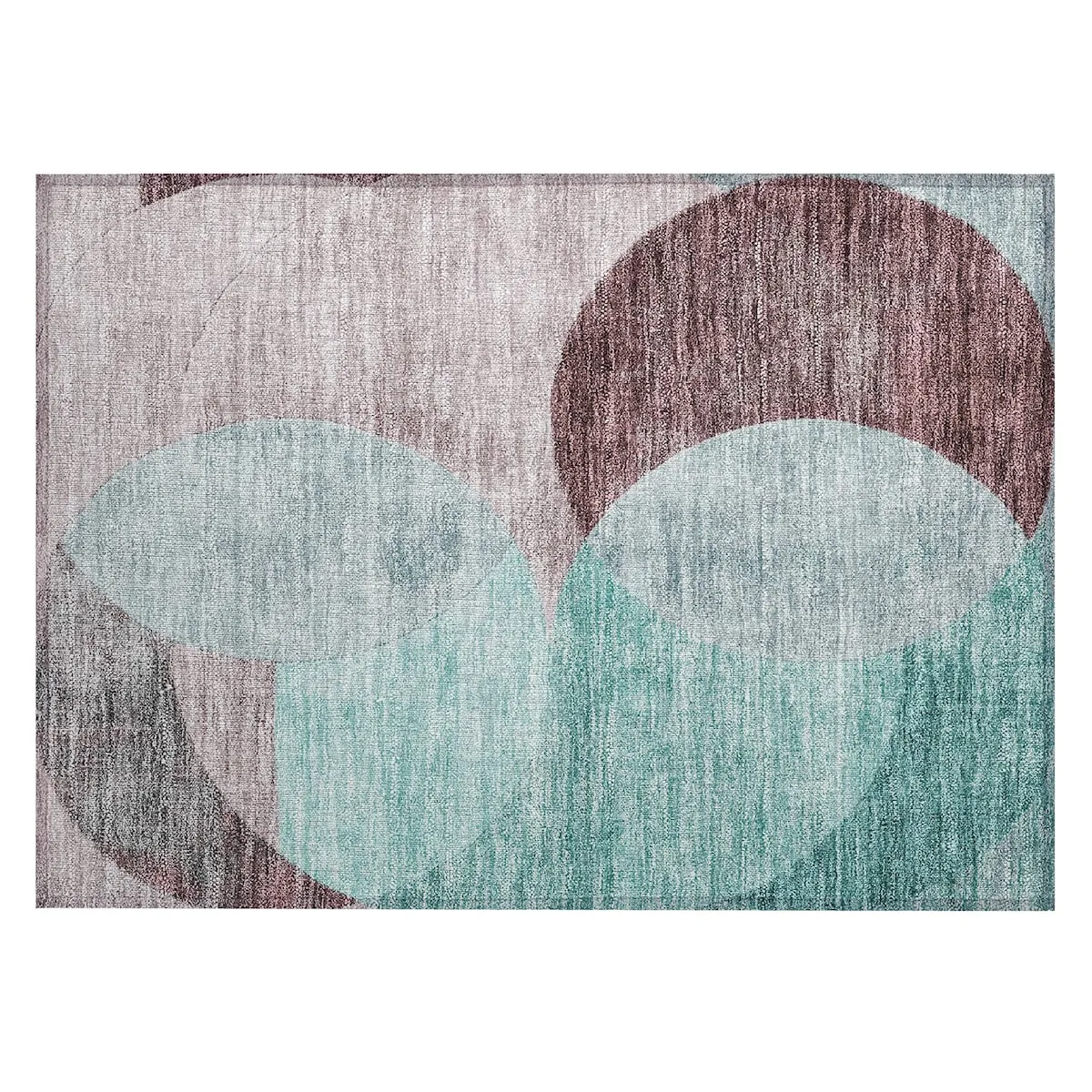 Machine Washable Indoor/ Outdoor Contemporary Deco Chantille Rug