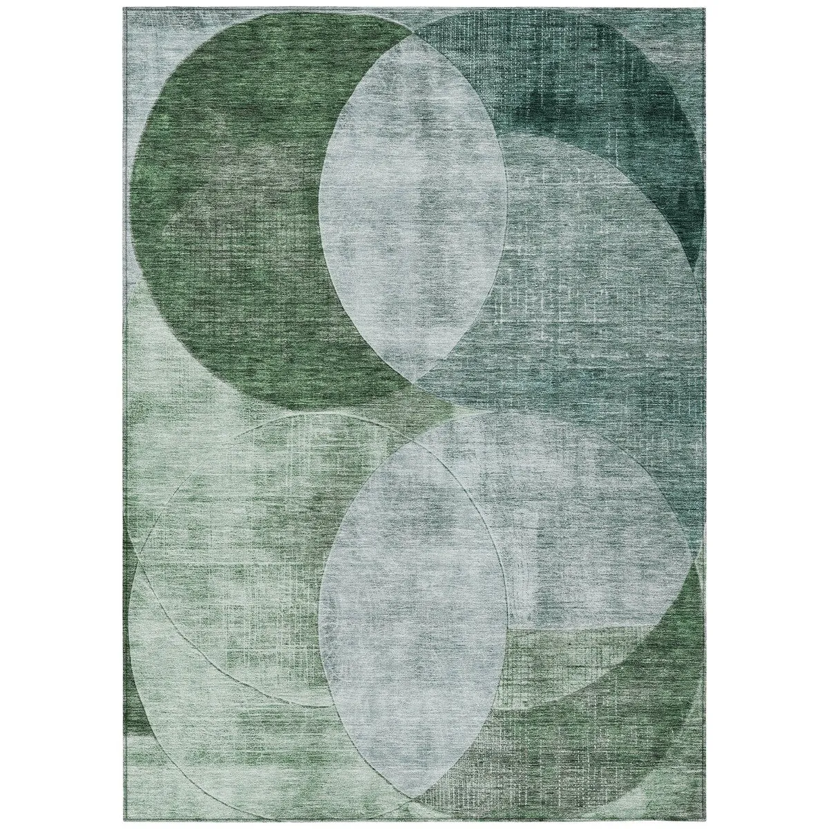 Machine Washable Indoor/ Outdoor Contemporary Deco Chantille Rug