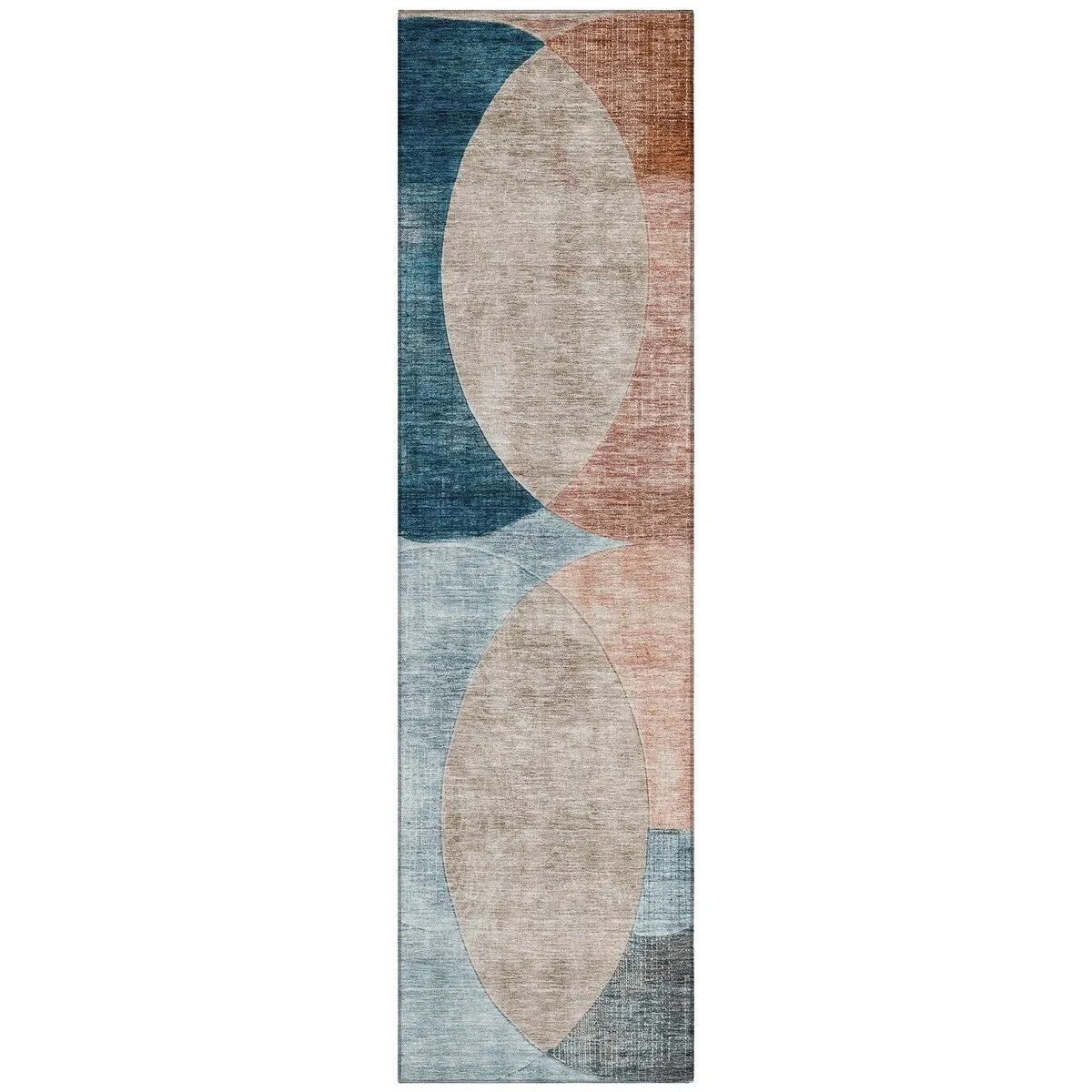 Machine Washable Indoor/ Outdoor Contemporary Deco Chantille Rug