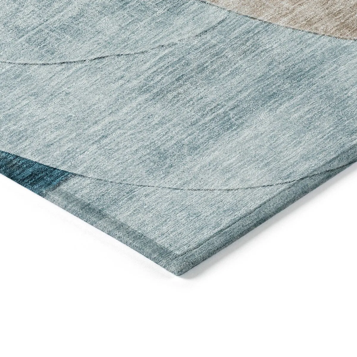 Machine Washable Indoor/ Outdoor Contemporary Deco Chantille Rug