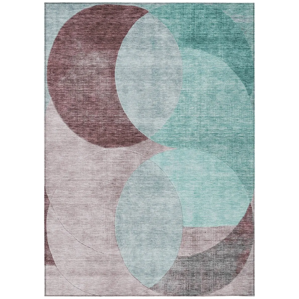 Machine Washable Indoor/ Outdoor Contemporary Deco Chantille Rug