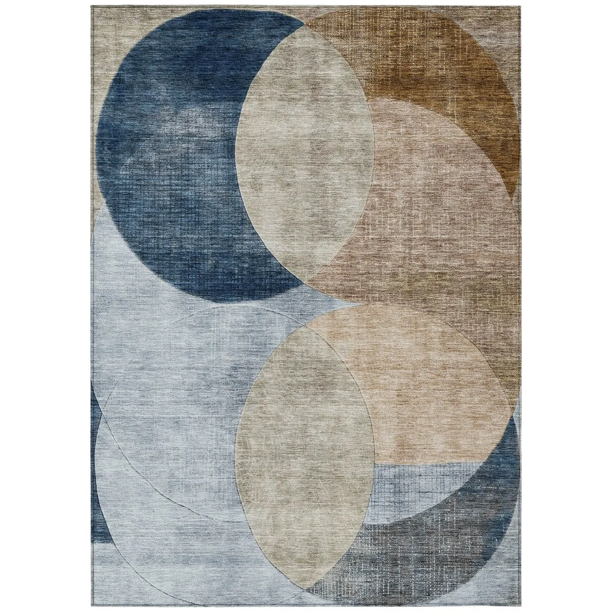 Machine Washable Indoor/ Outdoor Contemporary Deco Chantille Rug