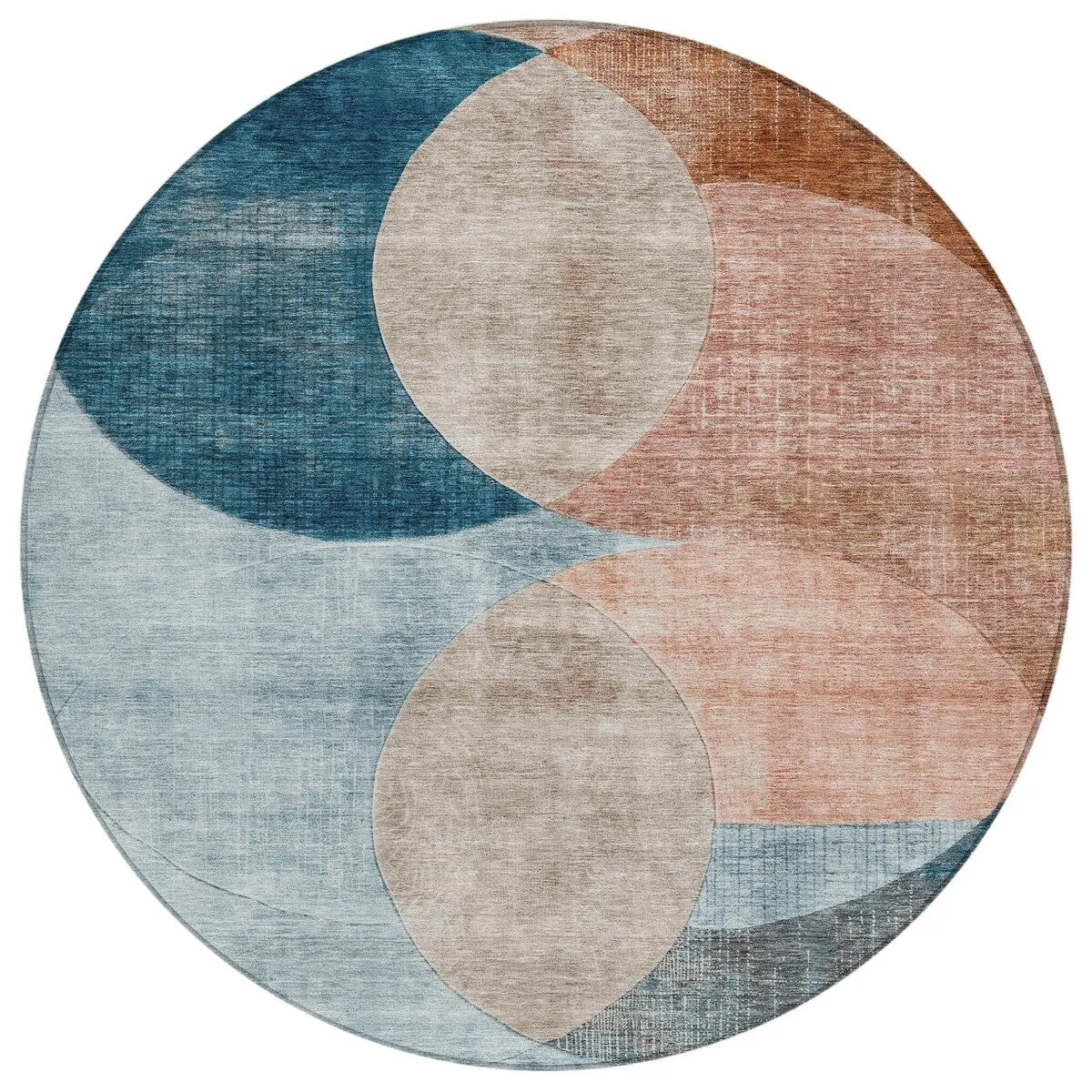 Machine Washable Indoor/ Outdoor Contemporary Deco Chantille Rug