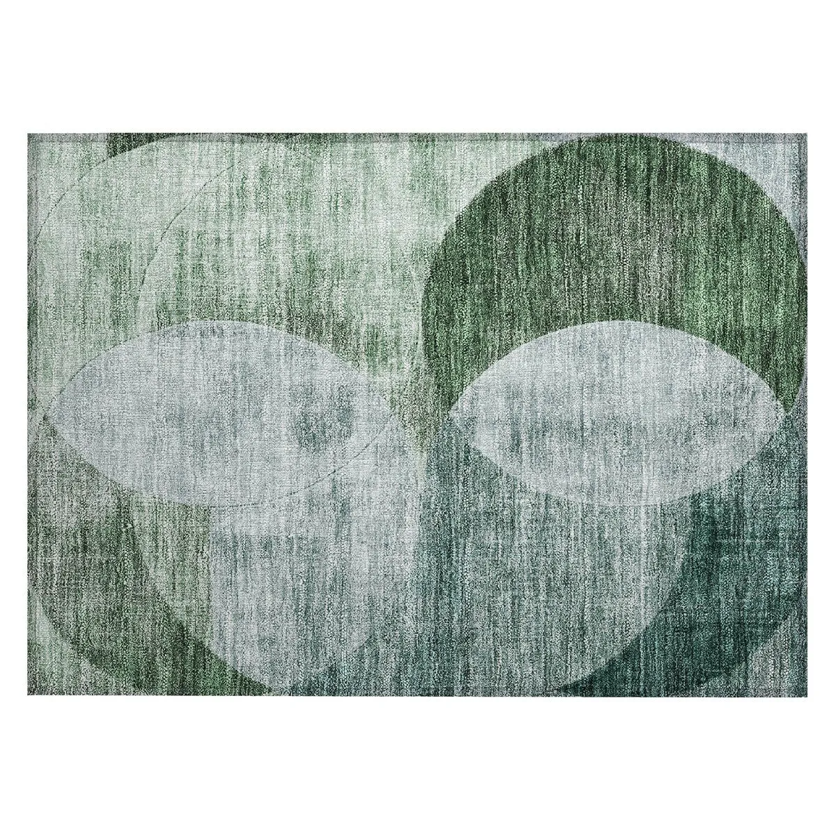 Machine Washable Indoor/ Outdoor Contemporary Deco Chantille Rug