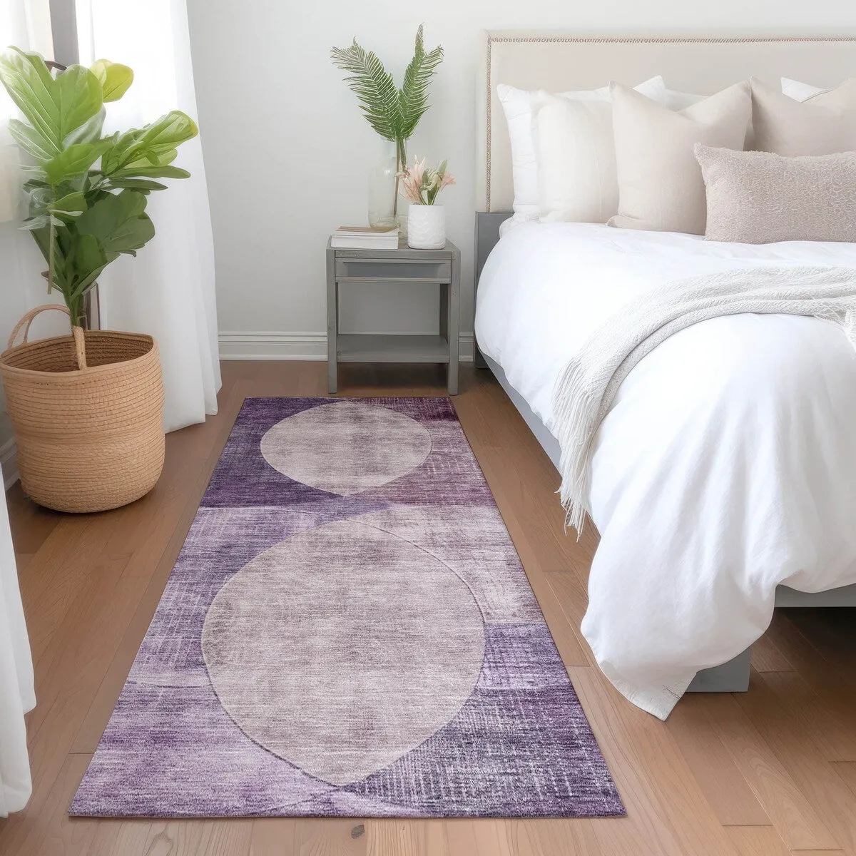 Machine Washable Indoor/ Outdoor Contemporary Deco Chantille Rug