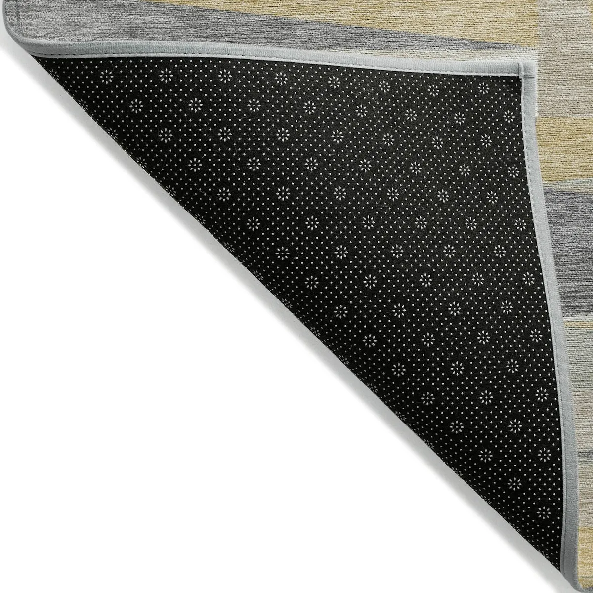 Machine Washable Indoor/ Outdoor Contemporary Mosaic Chantille Rug