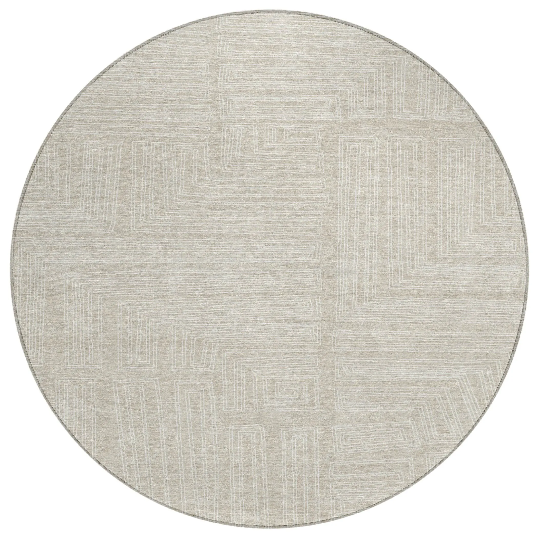 Machine Washable Indoor/ Outdoor Contemporary Stack Chantille Rug