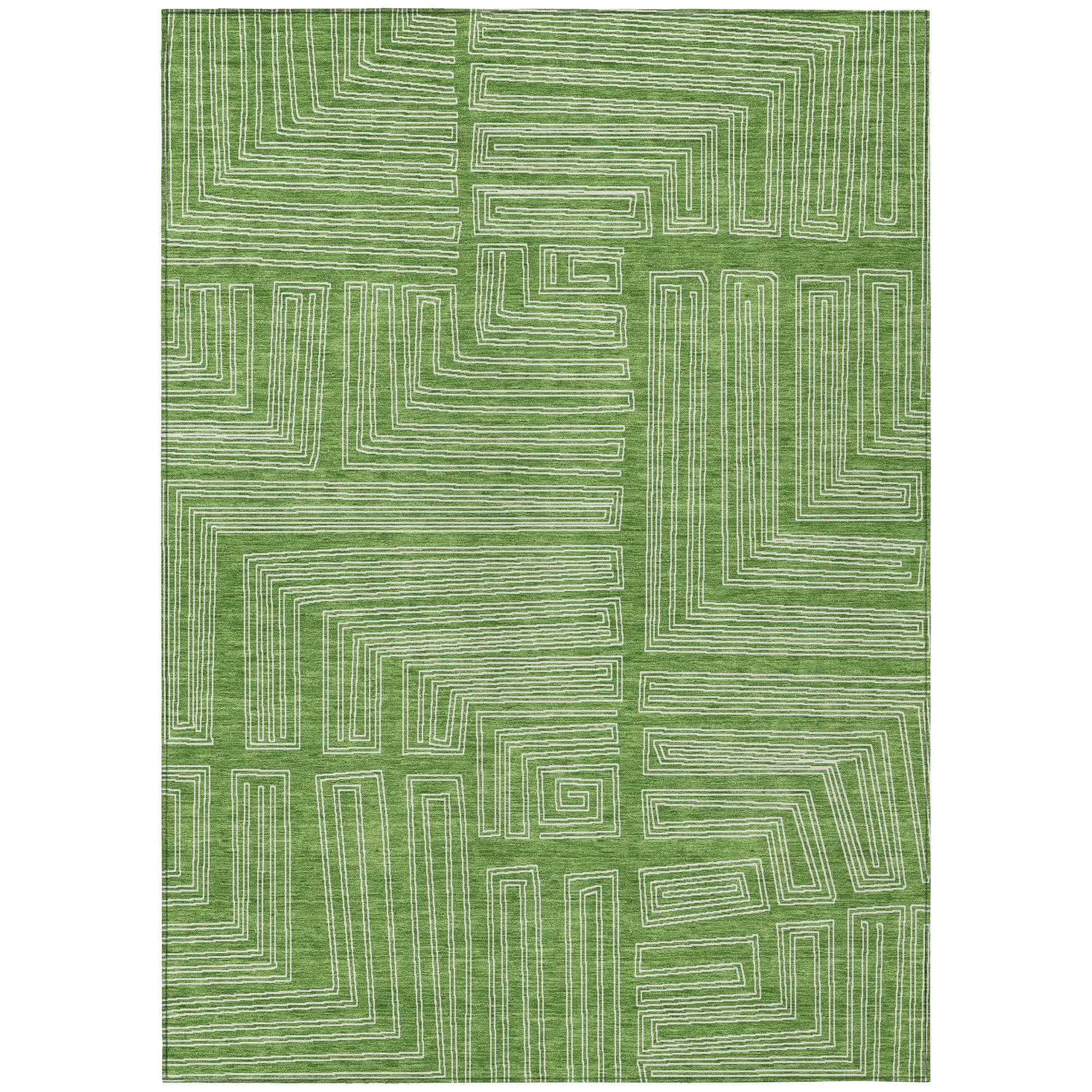 Machine Washable Indoor/ Outdoor Contemporary Stack Chantille Rug