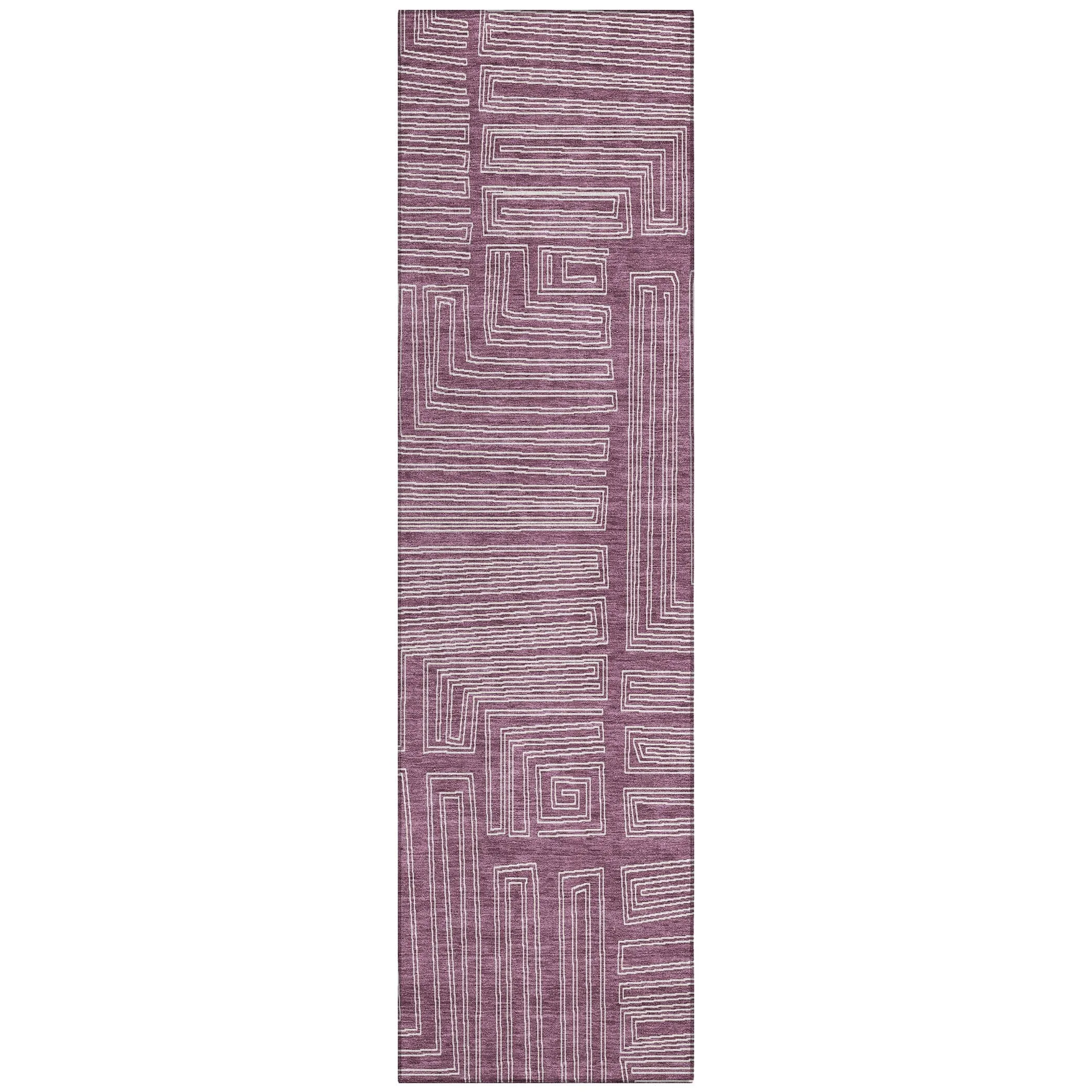 Machine Washable Indoor/ Outdoor Contemporary Stack Chantille Rug