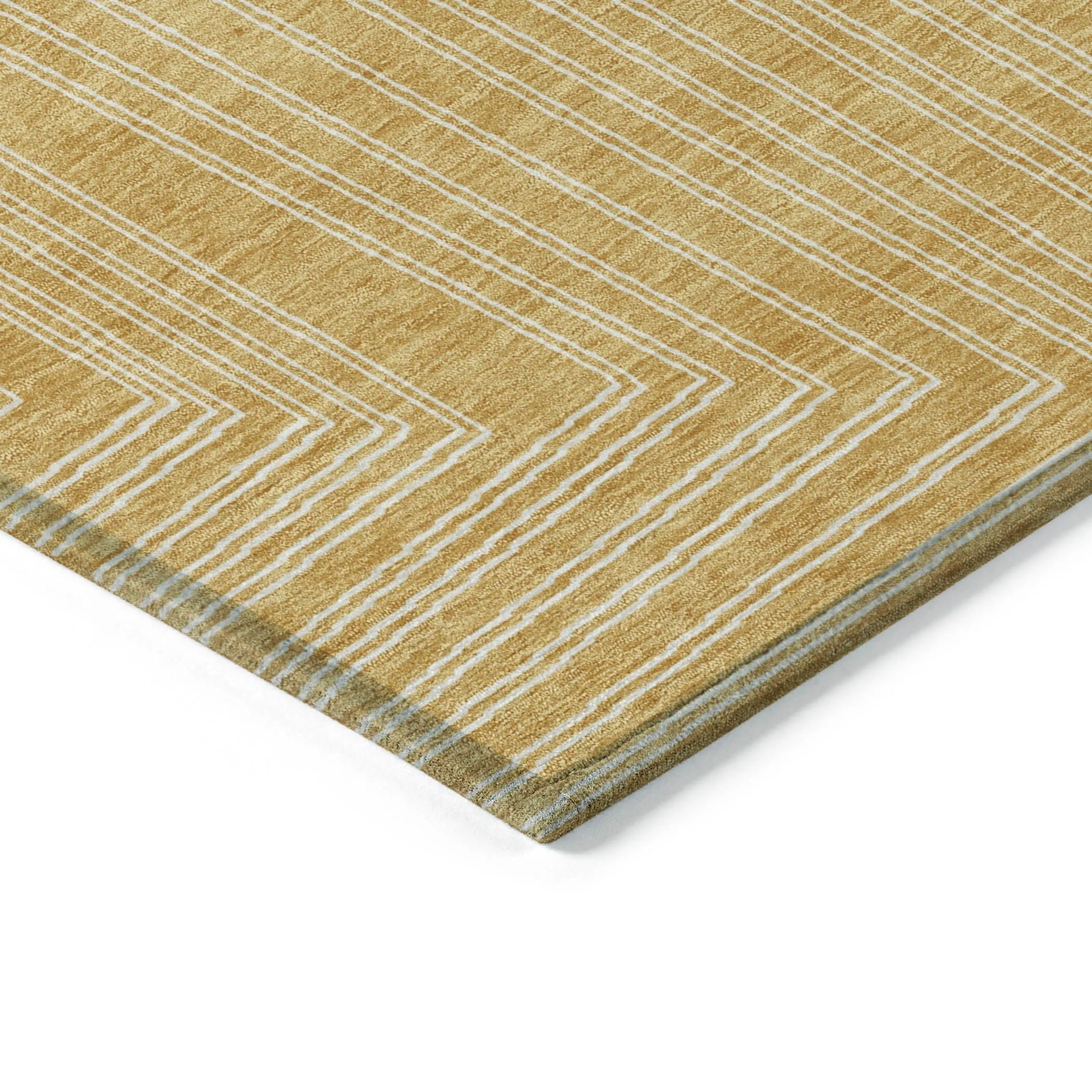 Machine Washable Indoor/ Outdoor Contemporary Stack Chantille Rug
