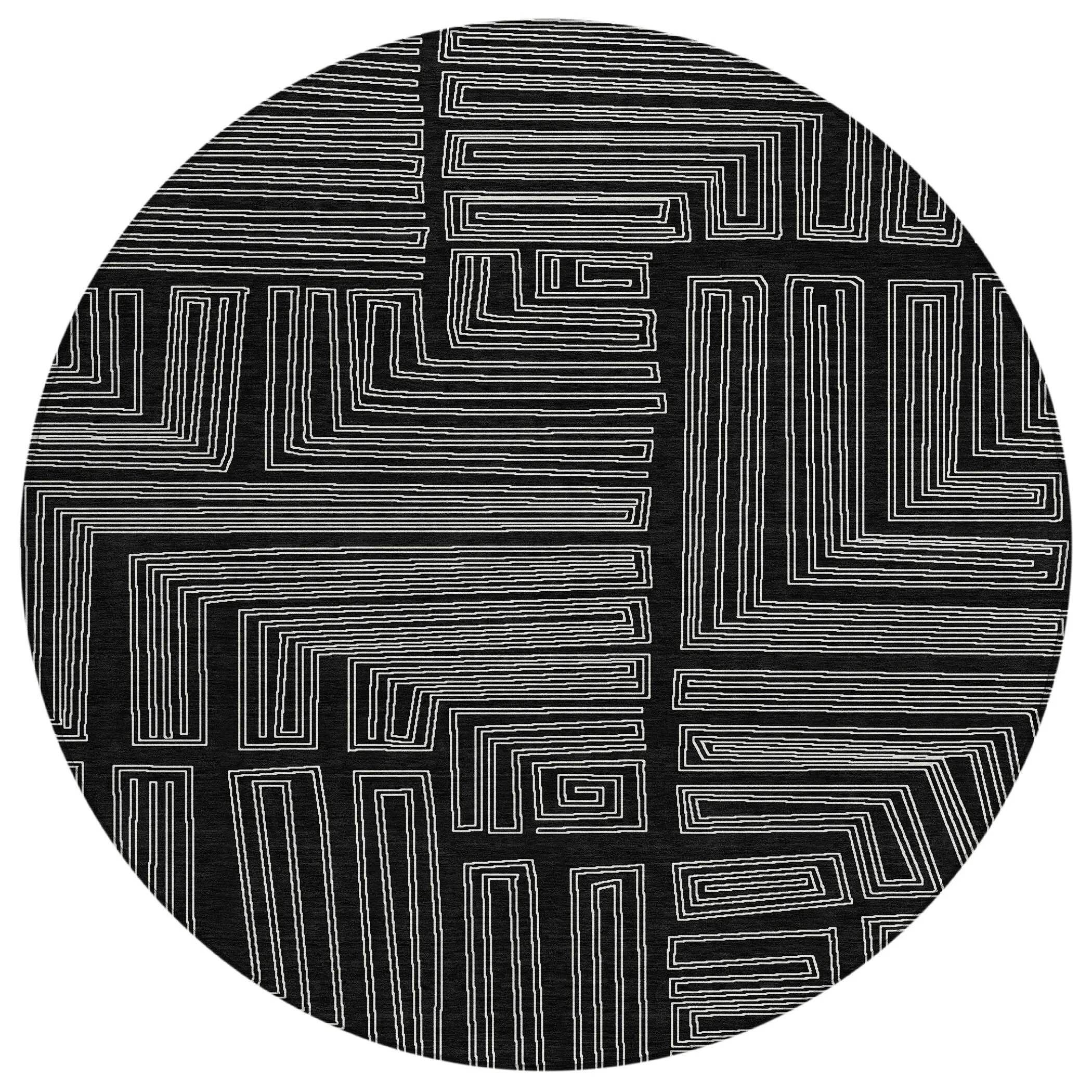 Machine Washable Indoor/ Outdoor Contemporary Stack Chantille Rug