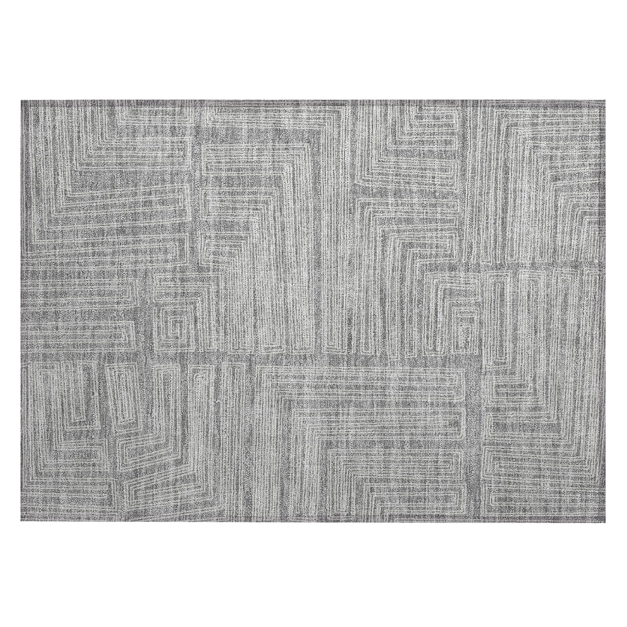 Machine Washable Indoor/ Outdoor Contemporary Stack Chantille Rug