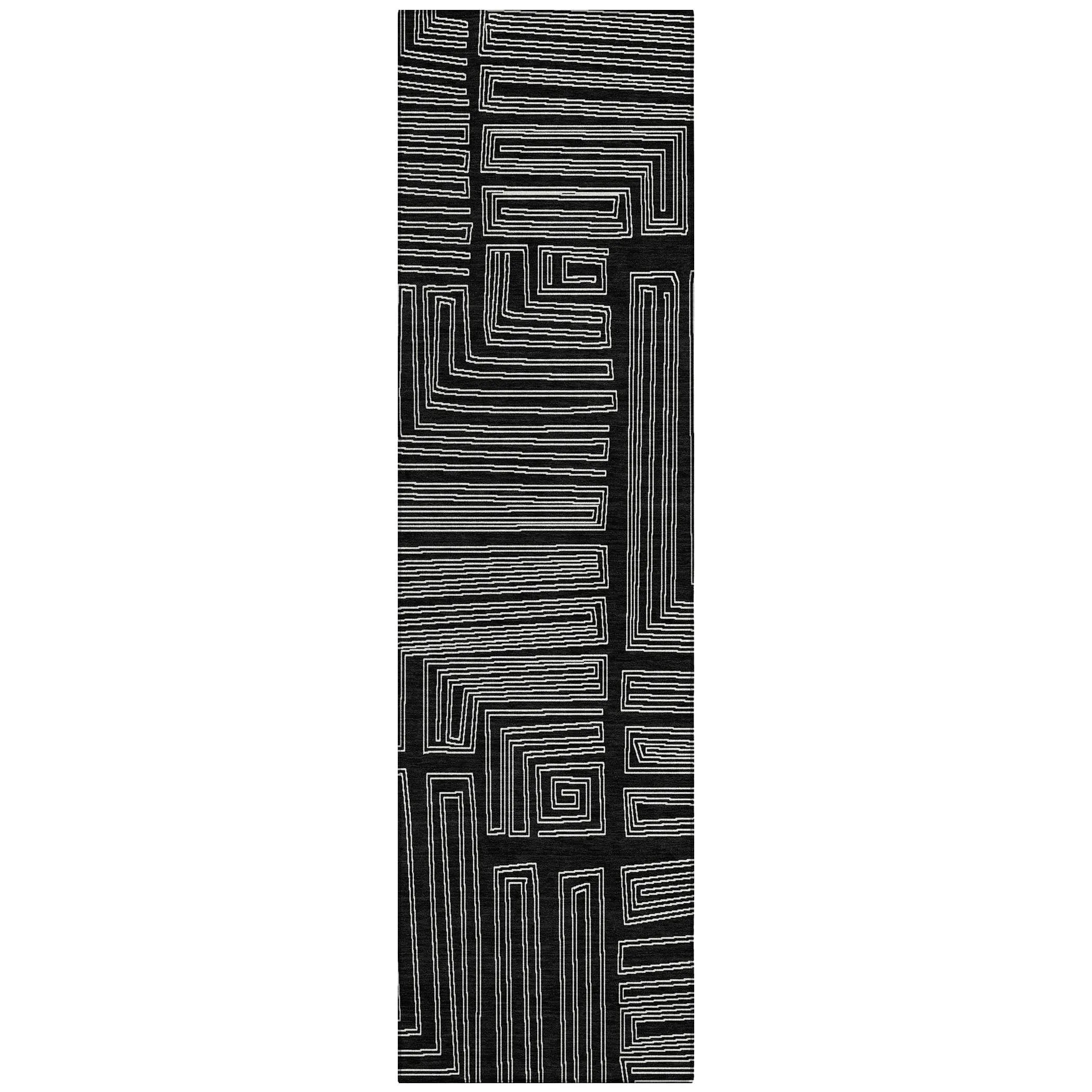 Machine Washable Indoor/ Outdoor Contemporary Stack Chantille Rug