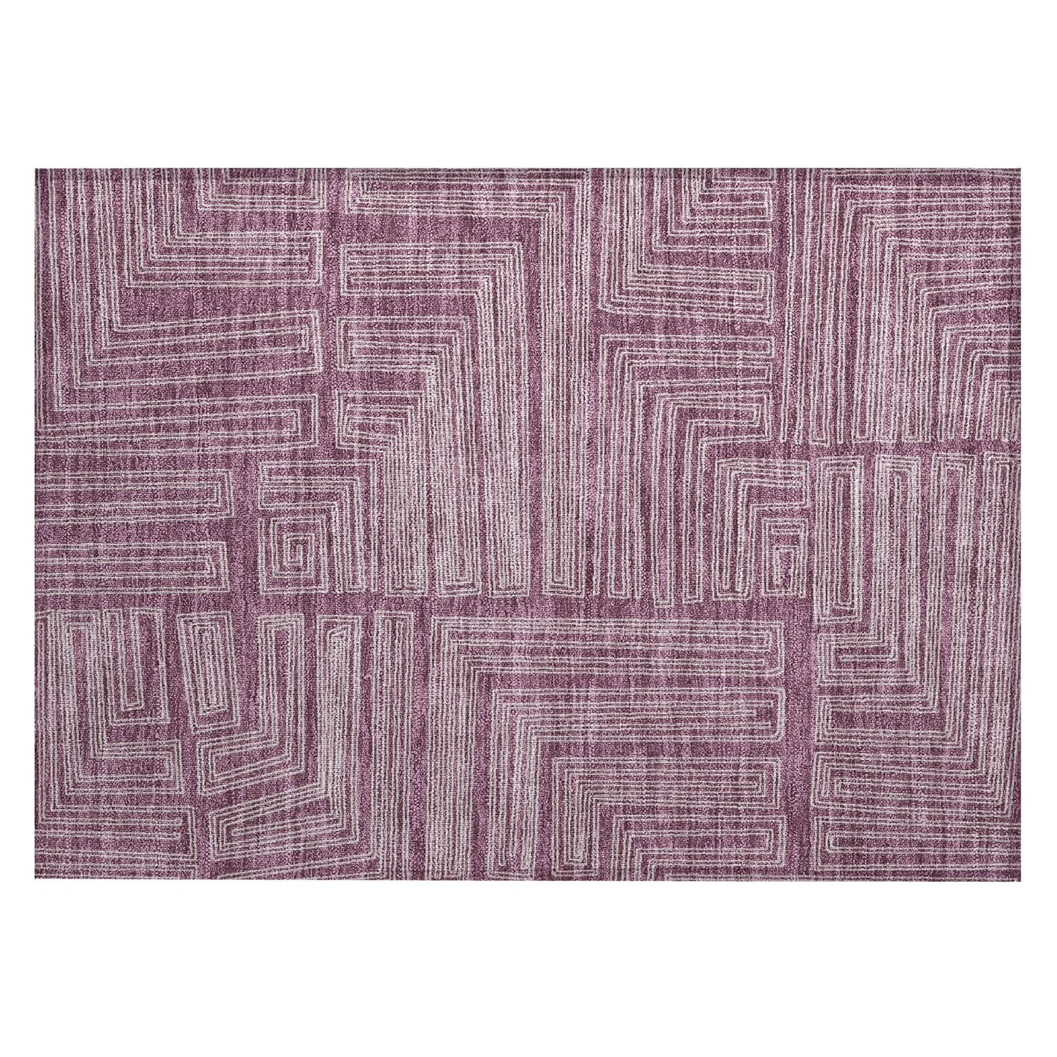 Machine Washable Indoor/ Outdoor Contemporary Stack Chantille Rug