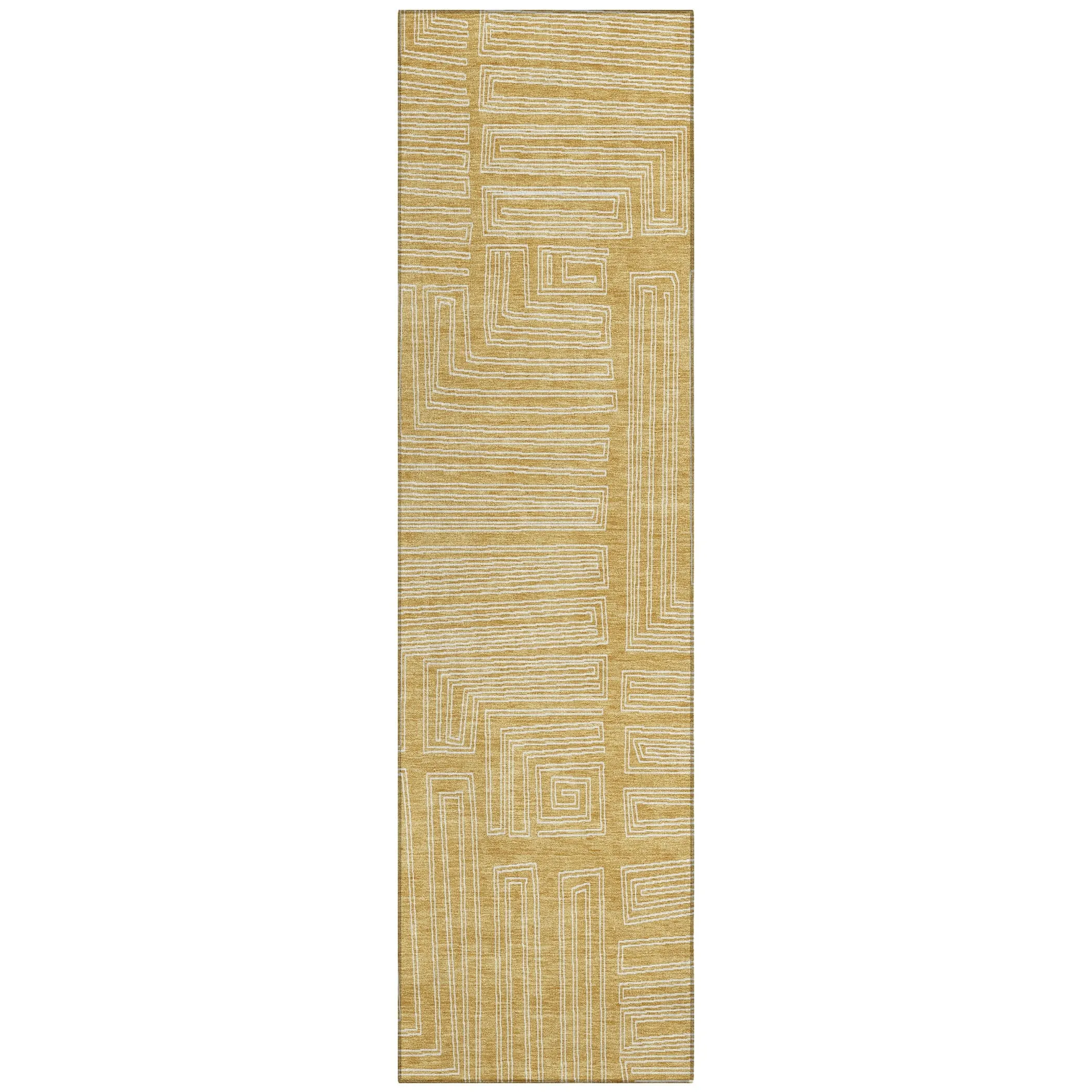 Machine Washable Indoor/ Outdoor Contemporary Stack Chantille Rug