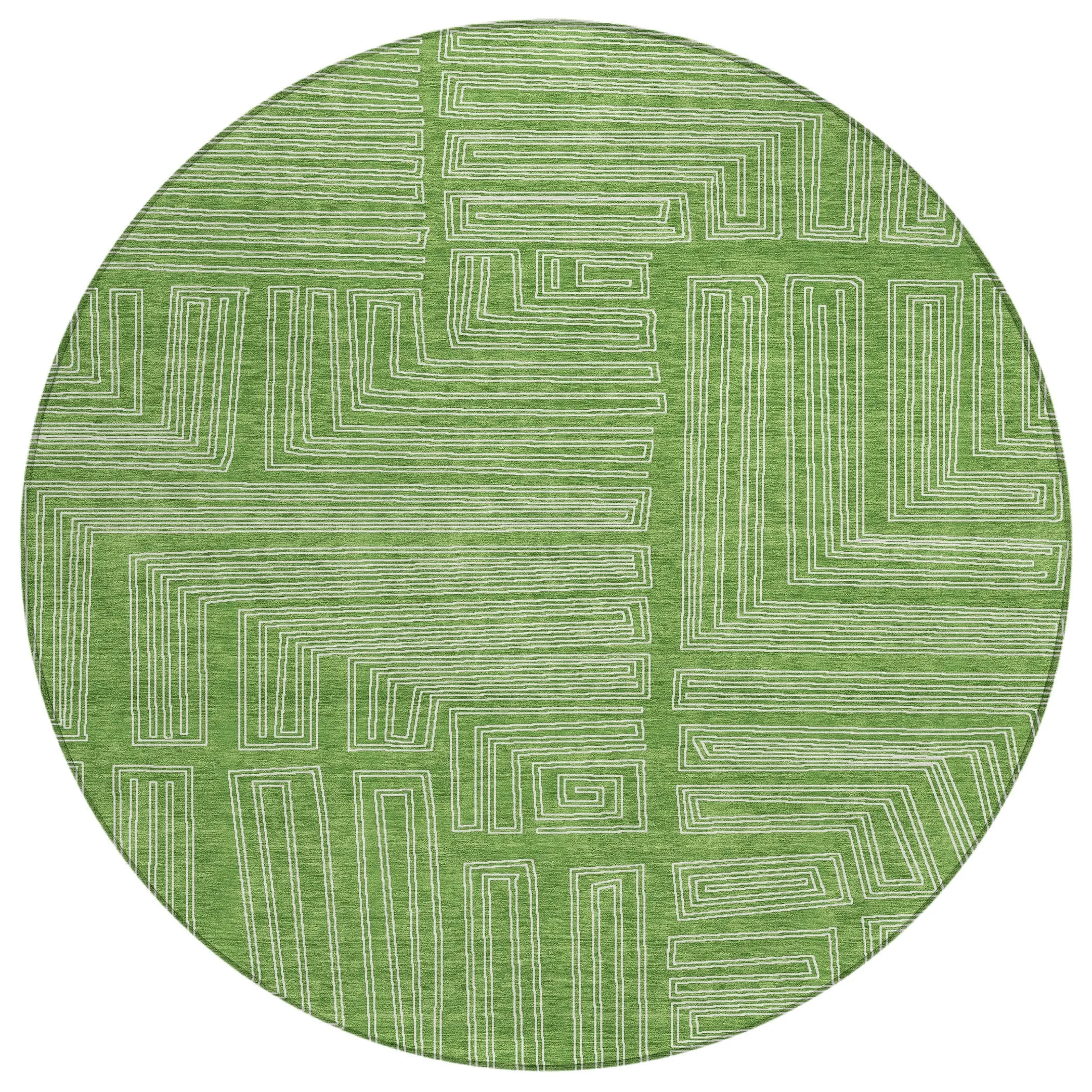 Machine Washable Indoor/ Outdoor Contemporary Stack Chantille Rug
