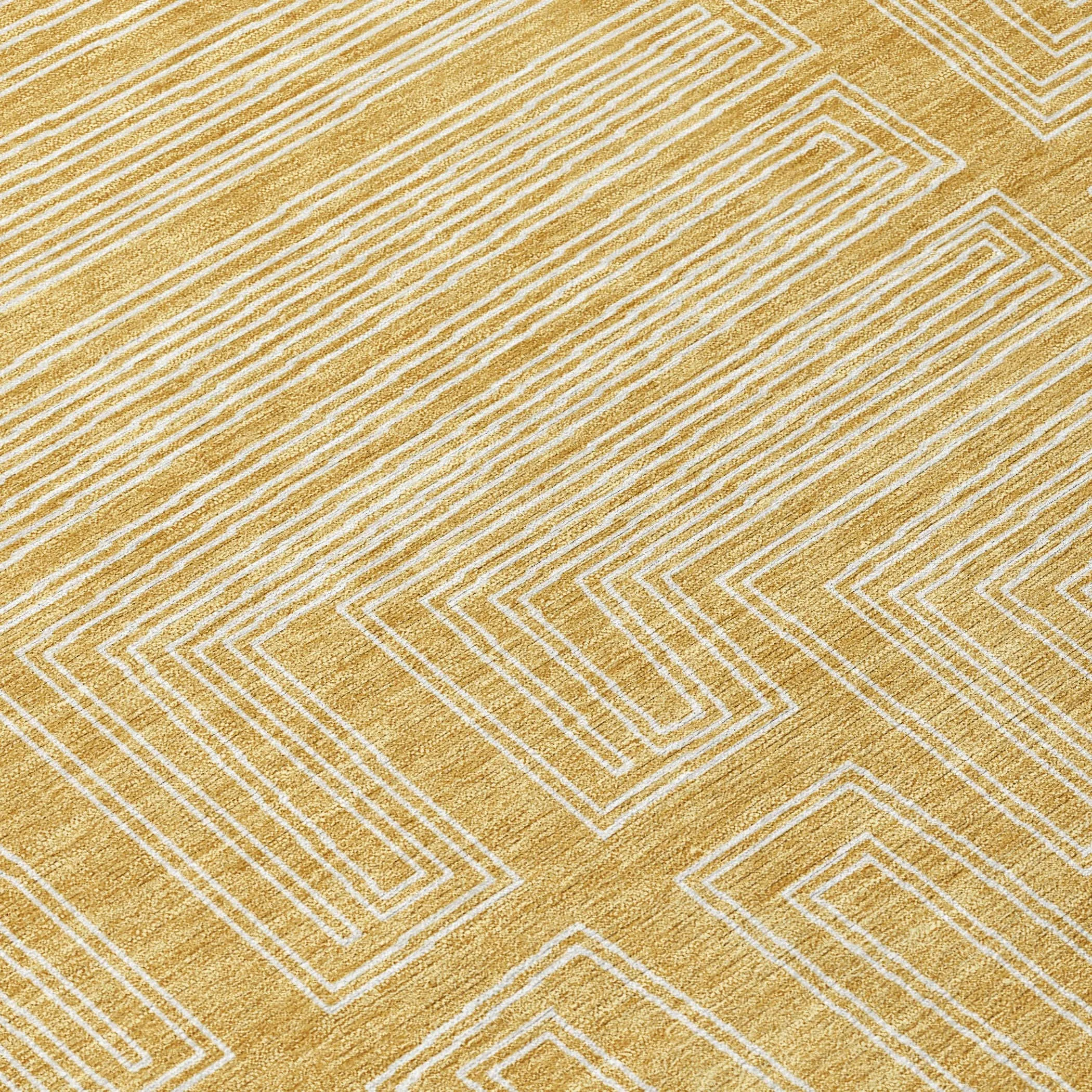 Machine Washable Indoor/ Outdoor Contemporary Stack Chantille Rug