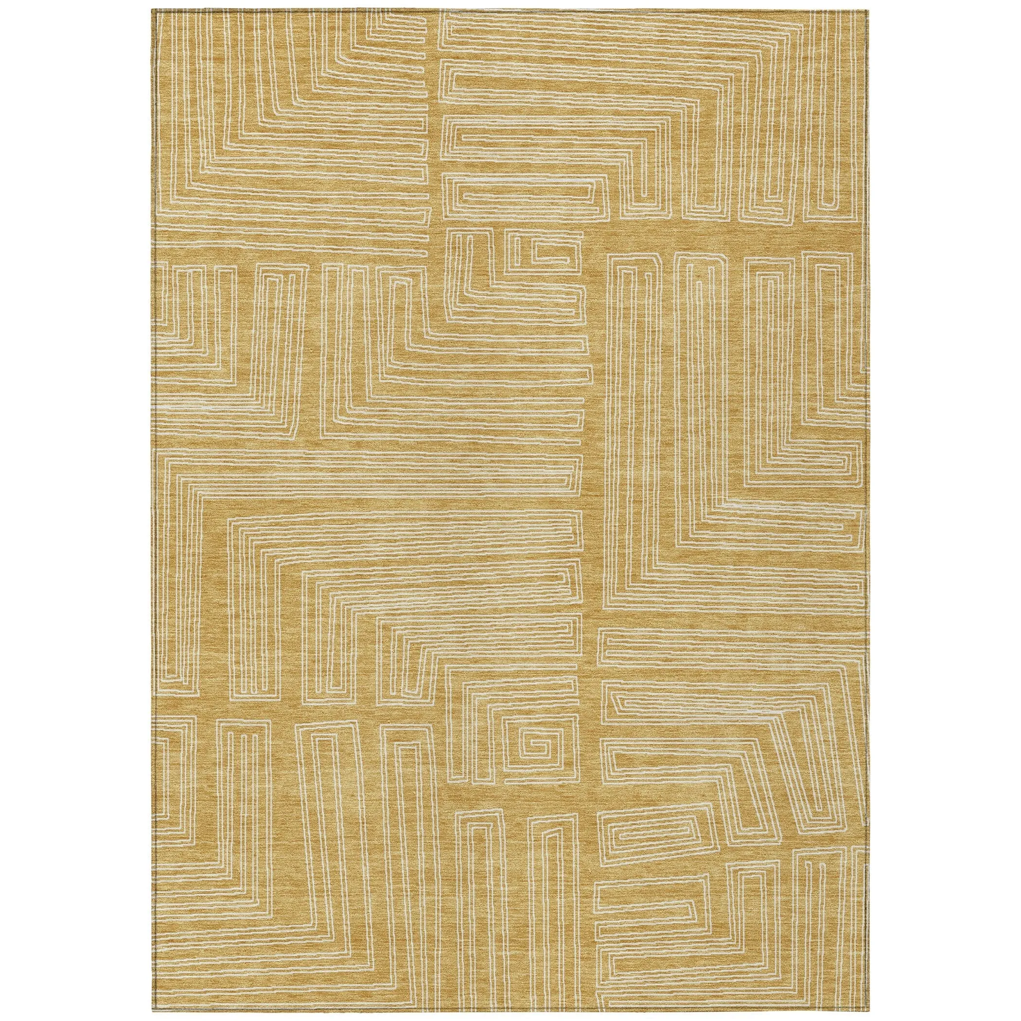 Machine Washable Indoor/ Outdoor Contemporary Stack Chantille Rug