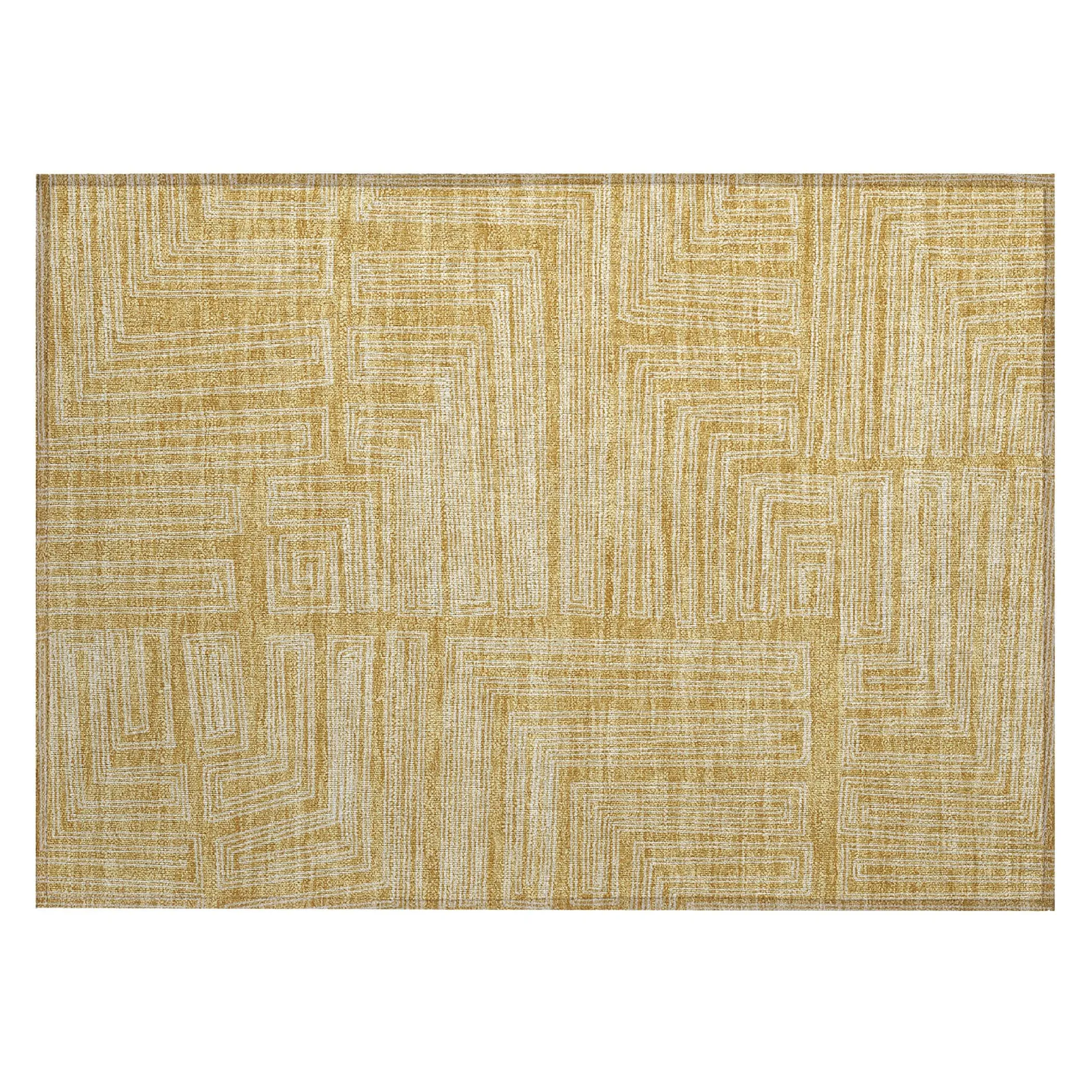 Machine Washable Indoor/ Outdoor Contemporary Stack Chantille Rug