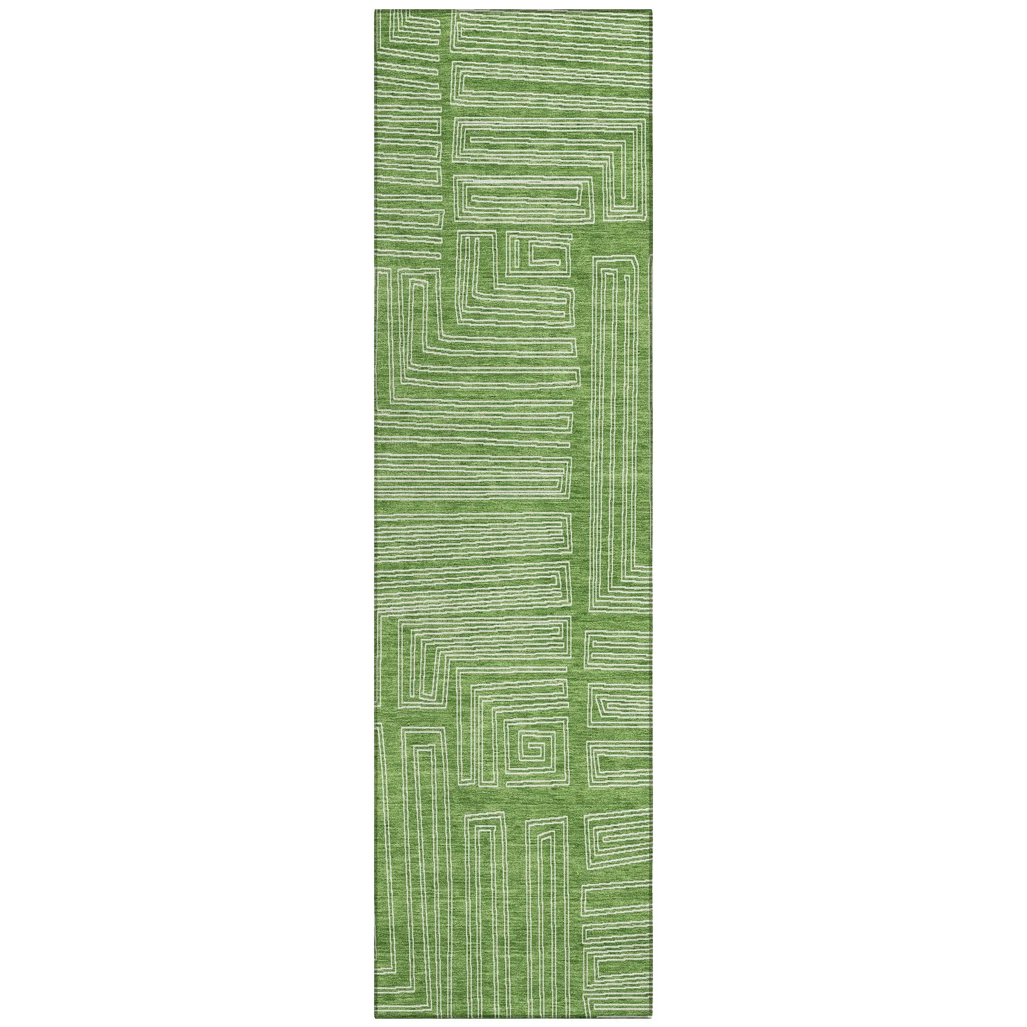 Machine Washable Indoor/ Outdoor Contemporary Stack Chantille Rug