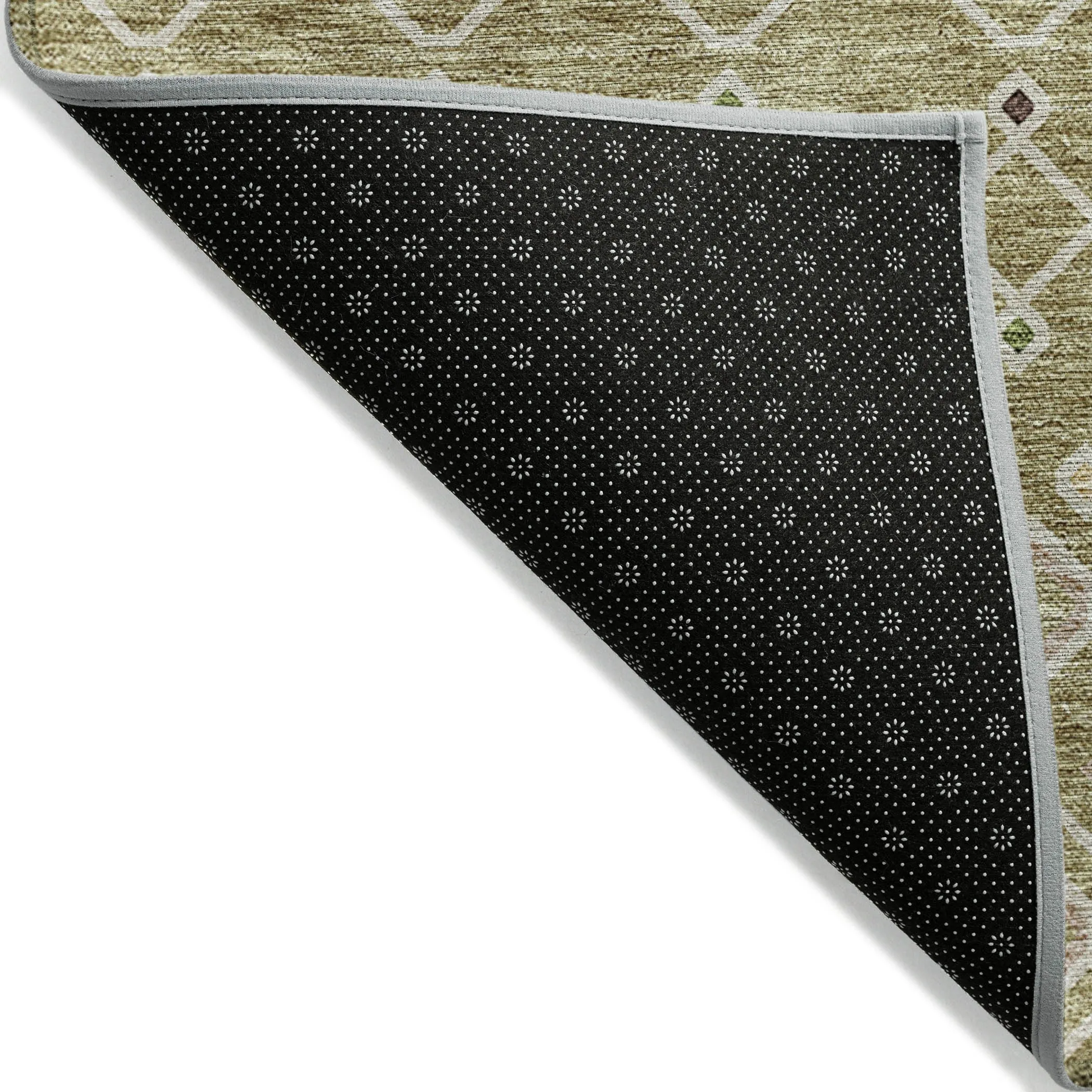 Machine Washable Indoor/ Outdoor Global Contempory Chantille Rug
