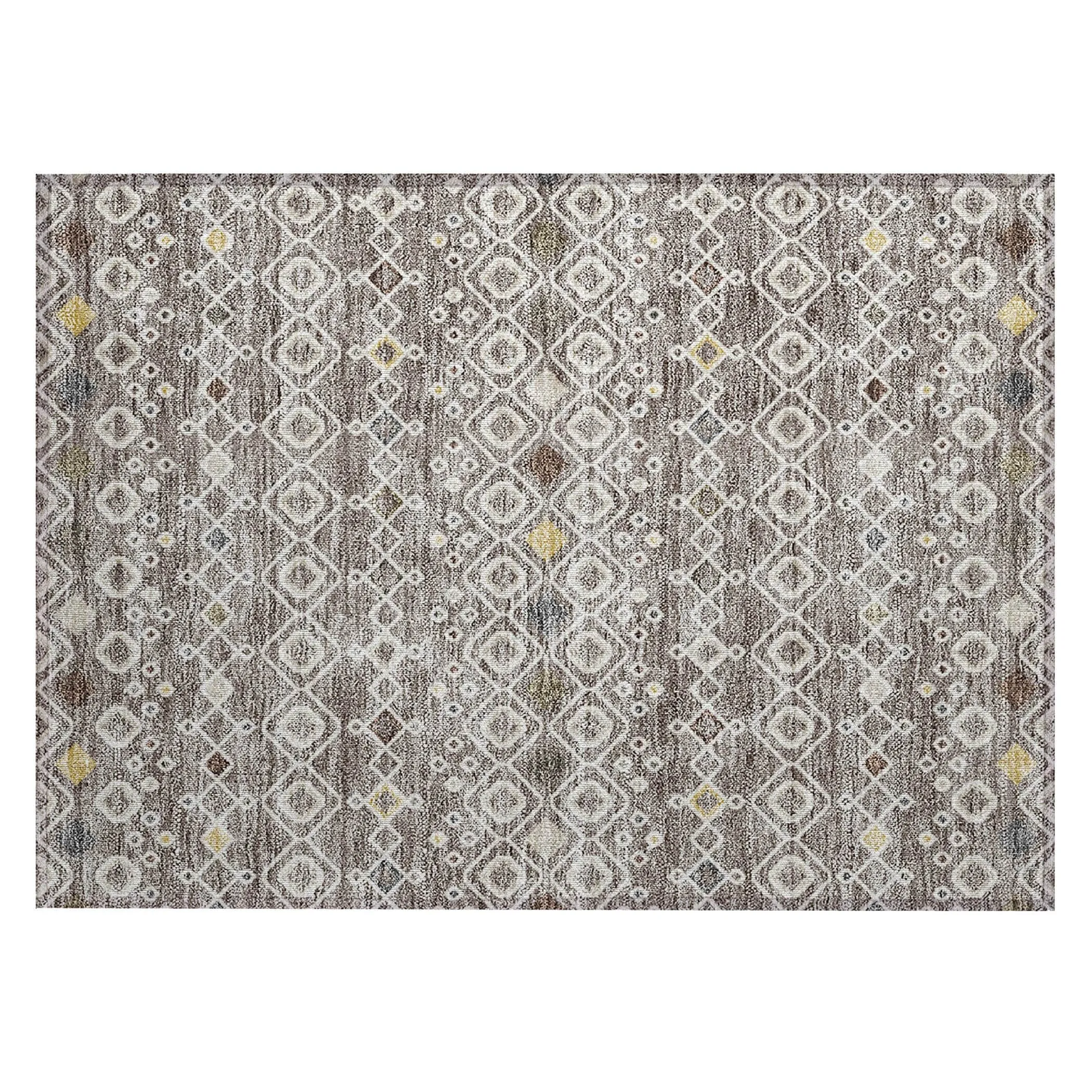 Machine Washable Indoor/ Outdoor Global Contempory Chantille Rug