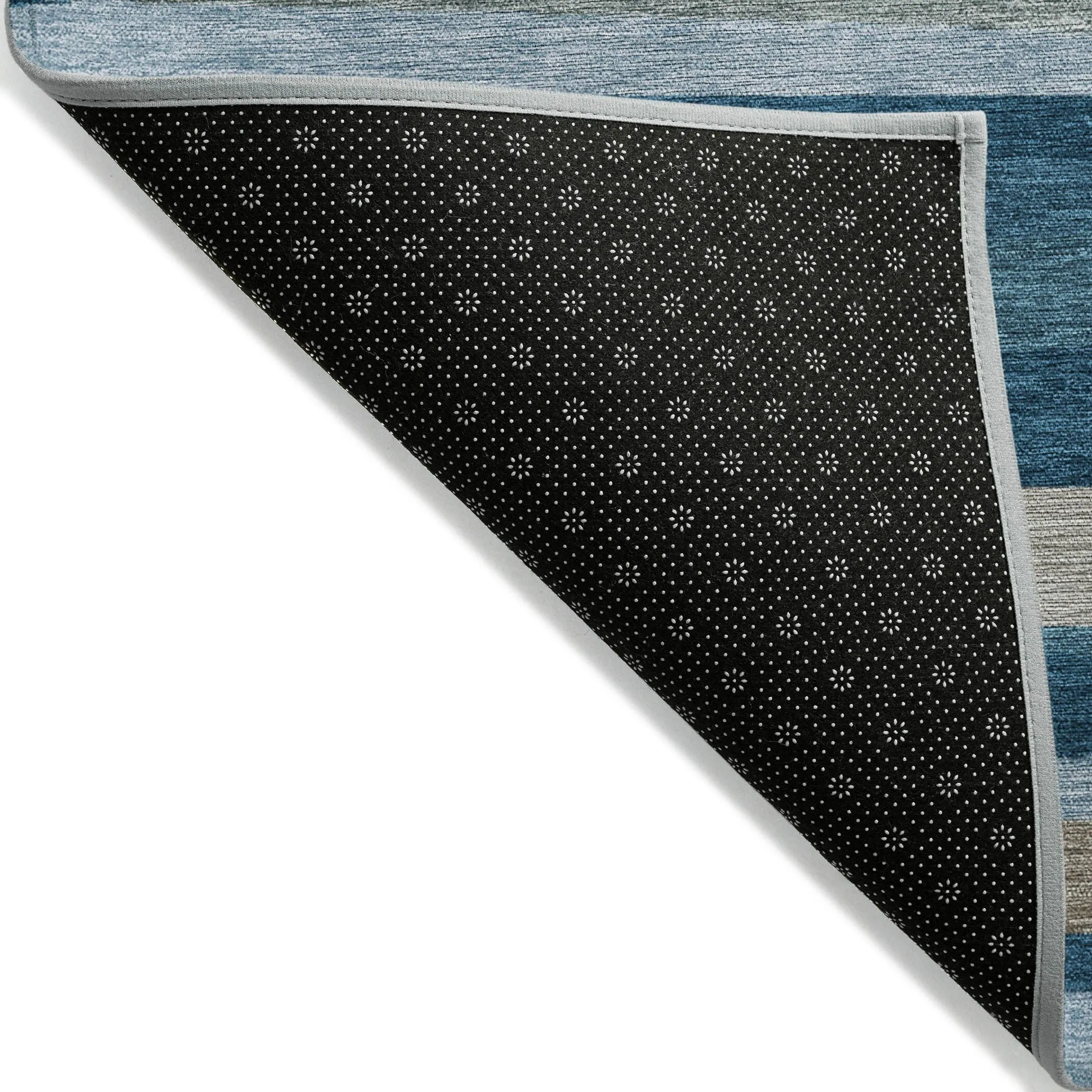 Machine Washable Indoor/ Outdoor Modern Stripes Chantille Rug