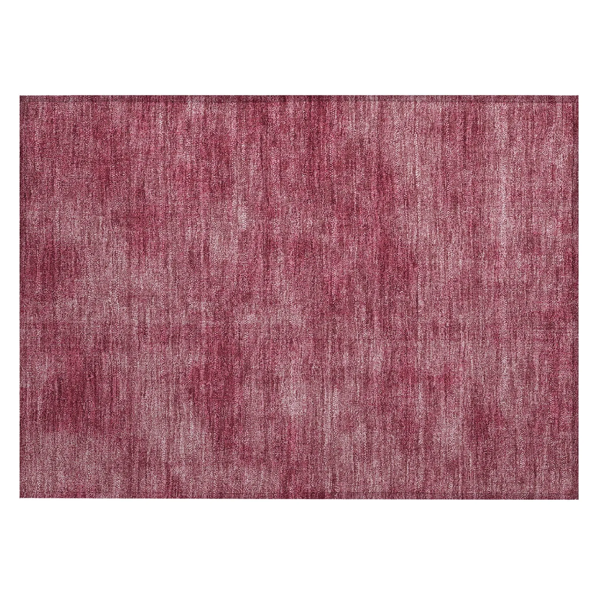 Machine Washable Indoor/ Outdoor Simple Solid Chantille Rug